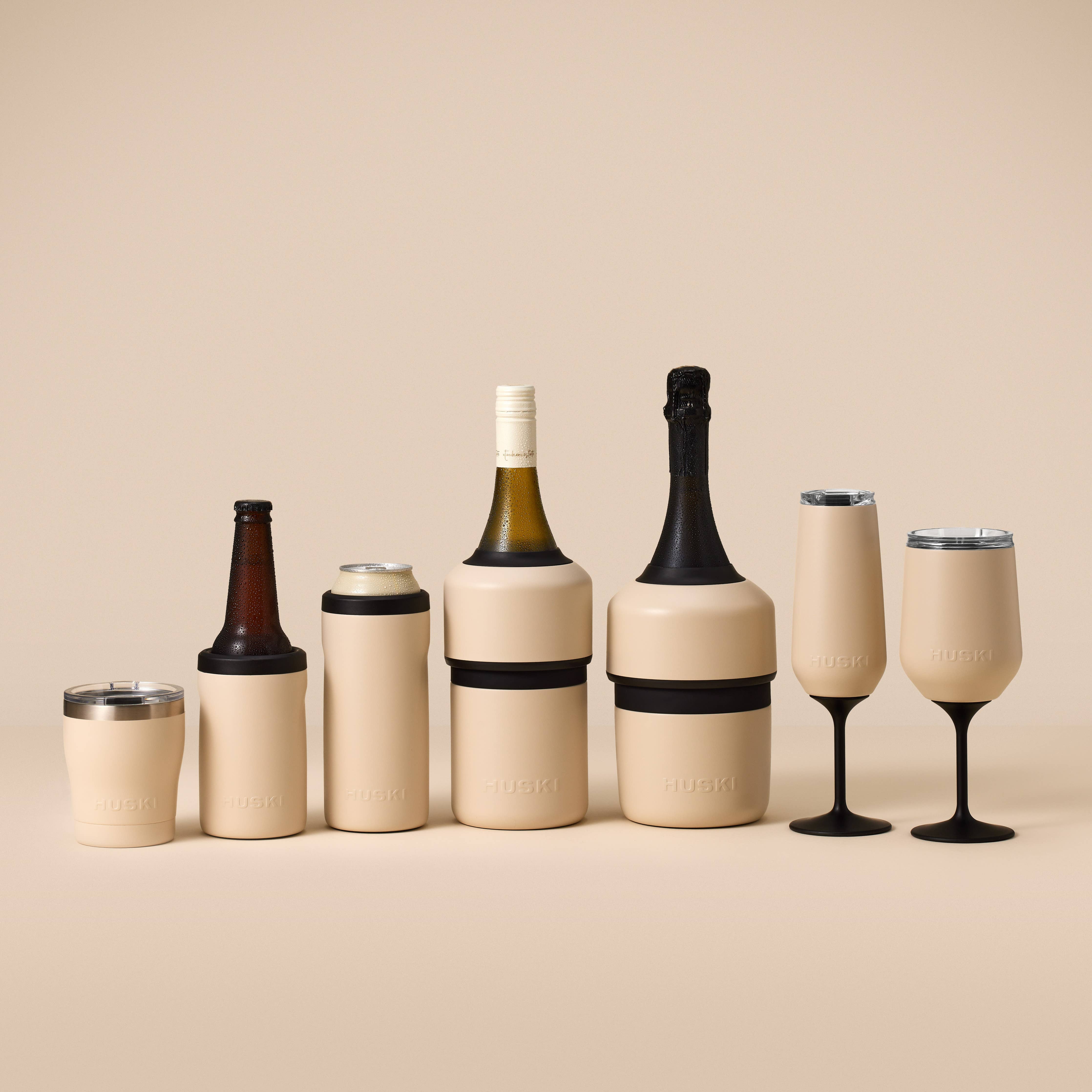 Huski Beer Cooler 2.0 - Sand Beige (Limited Release)