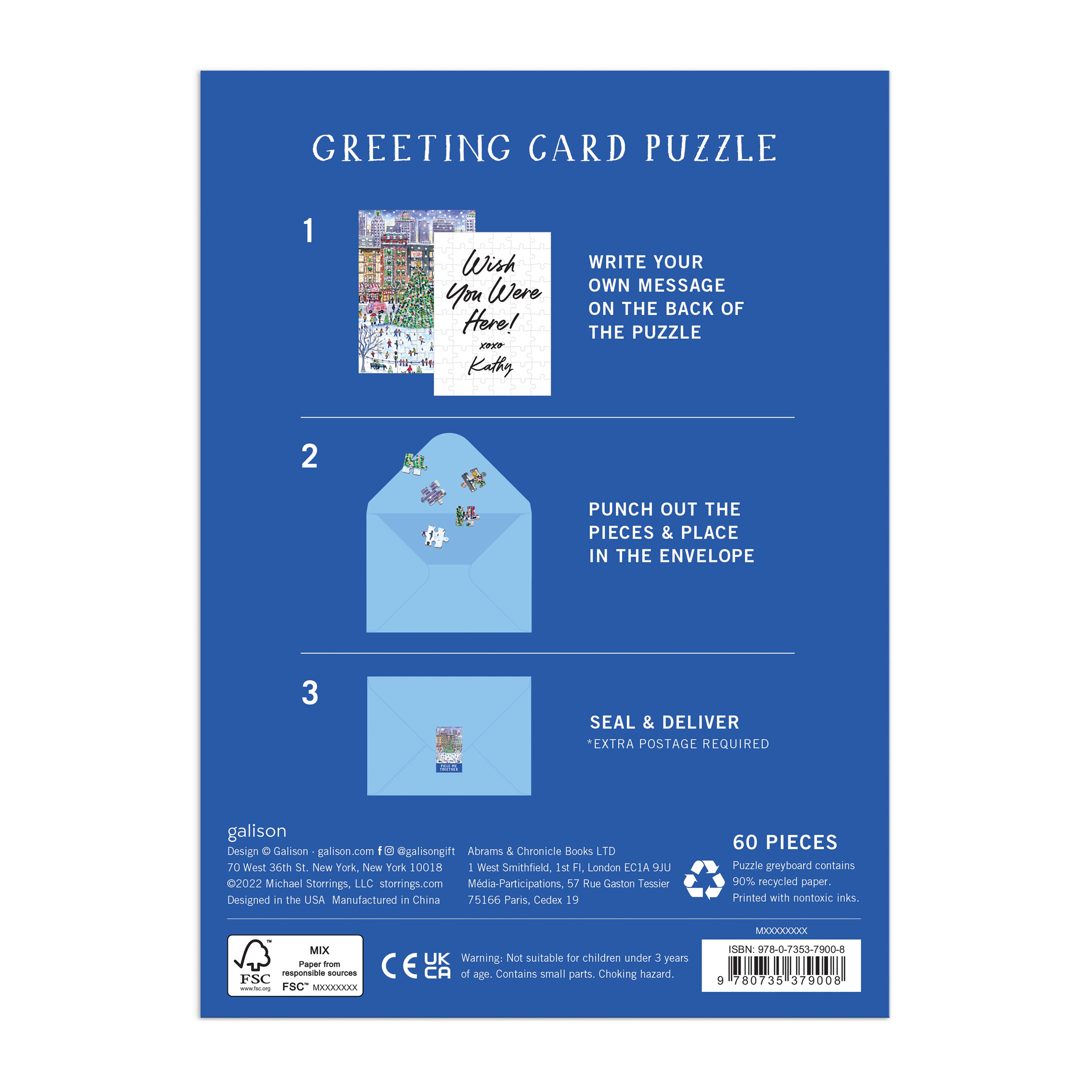 Christmas in the City Greeting Card Puzzle