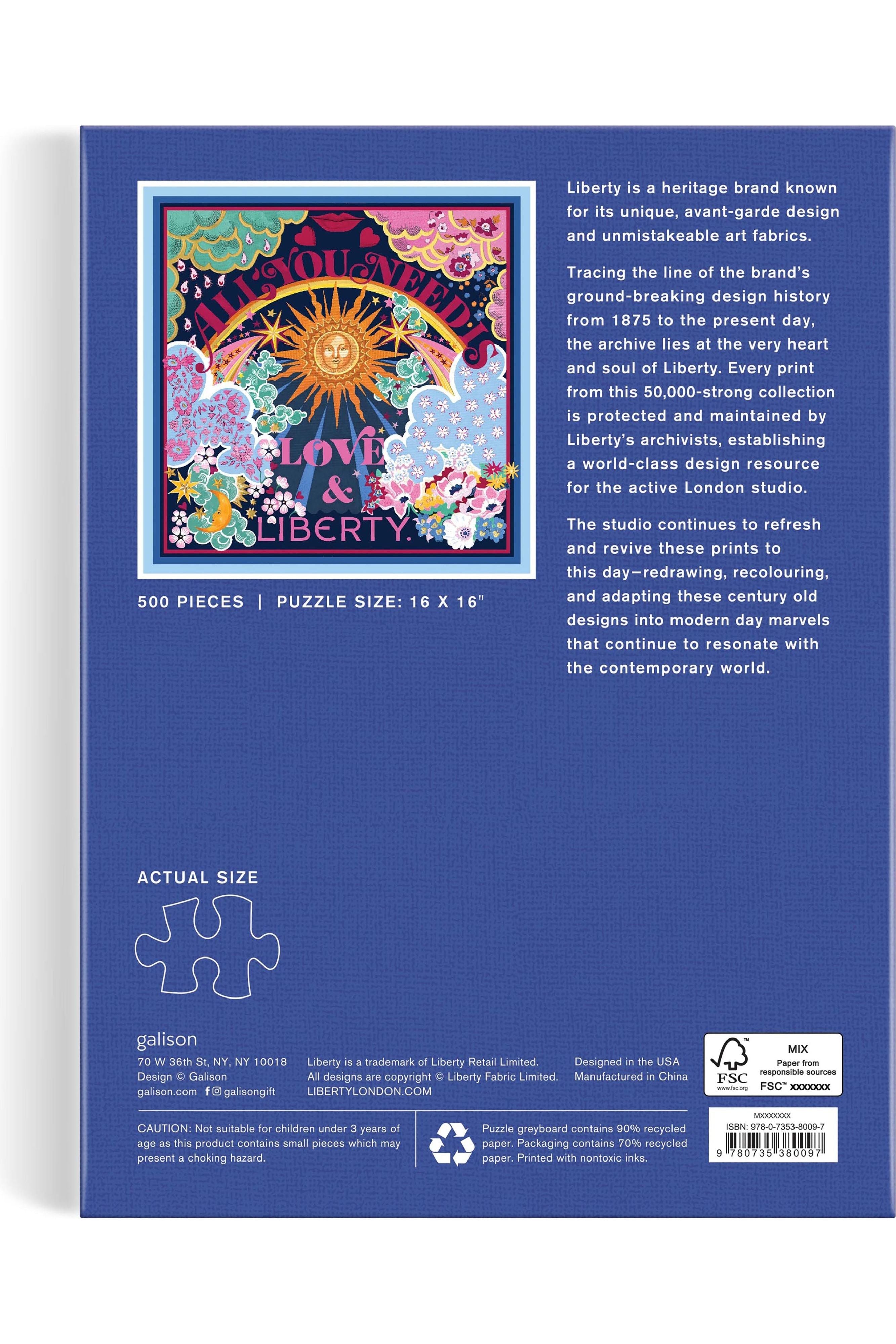 Puzzle Liberty - All You Need Is Love - 500pce