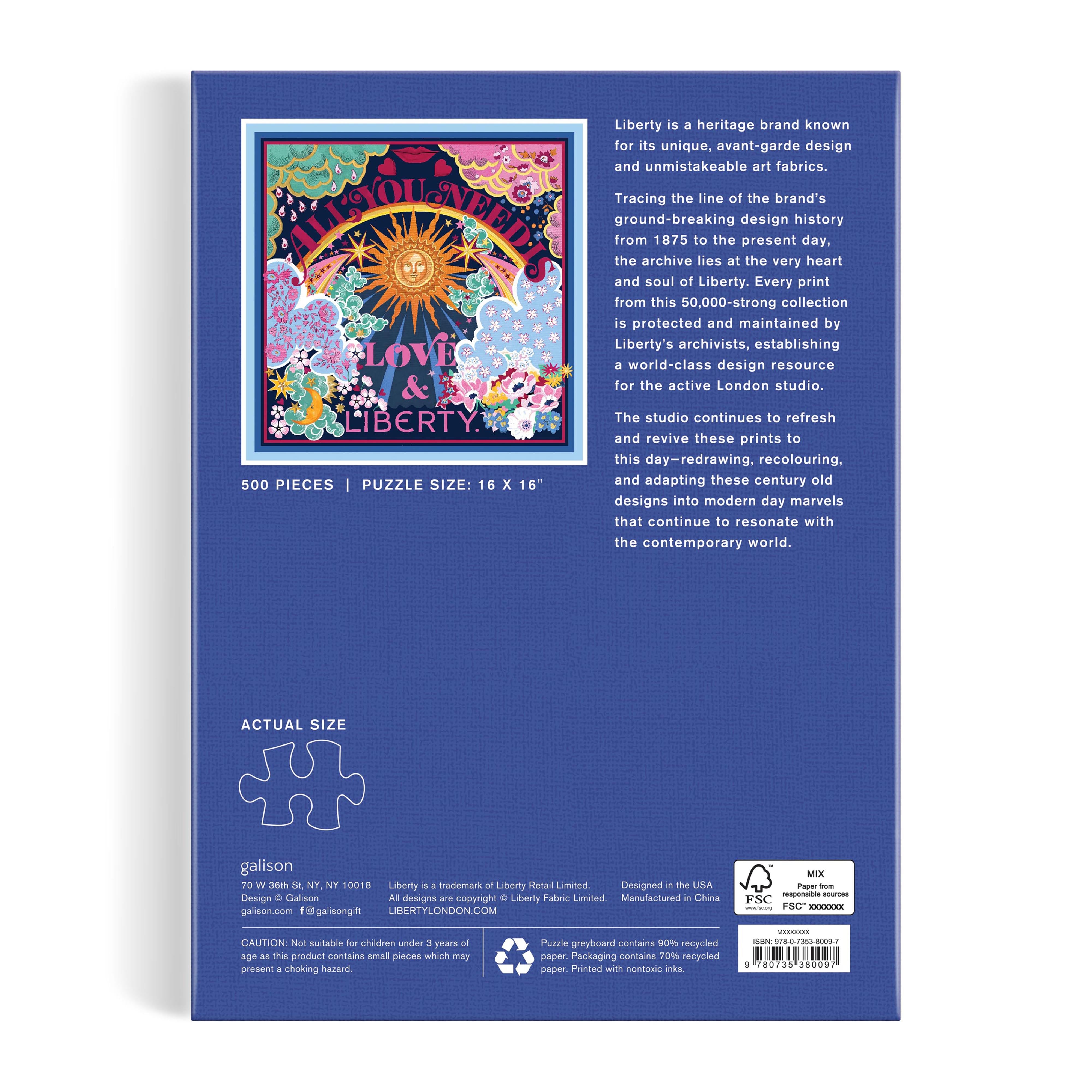 Puzzle Liberty - All You Need Is Love - 500pce