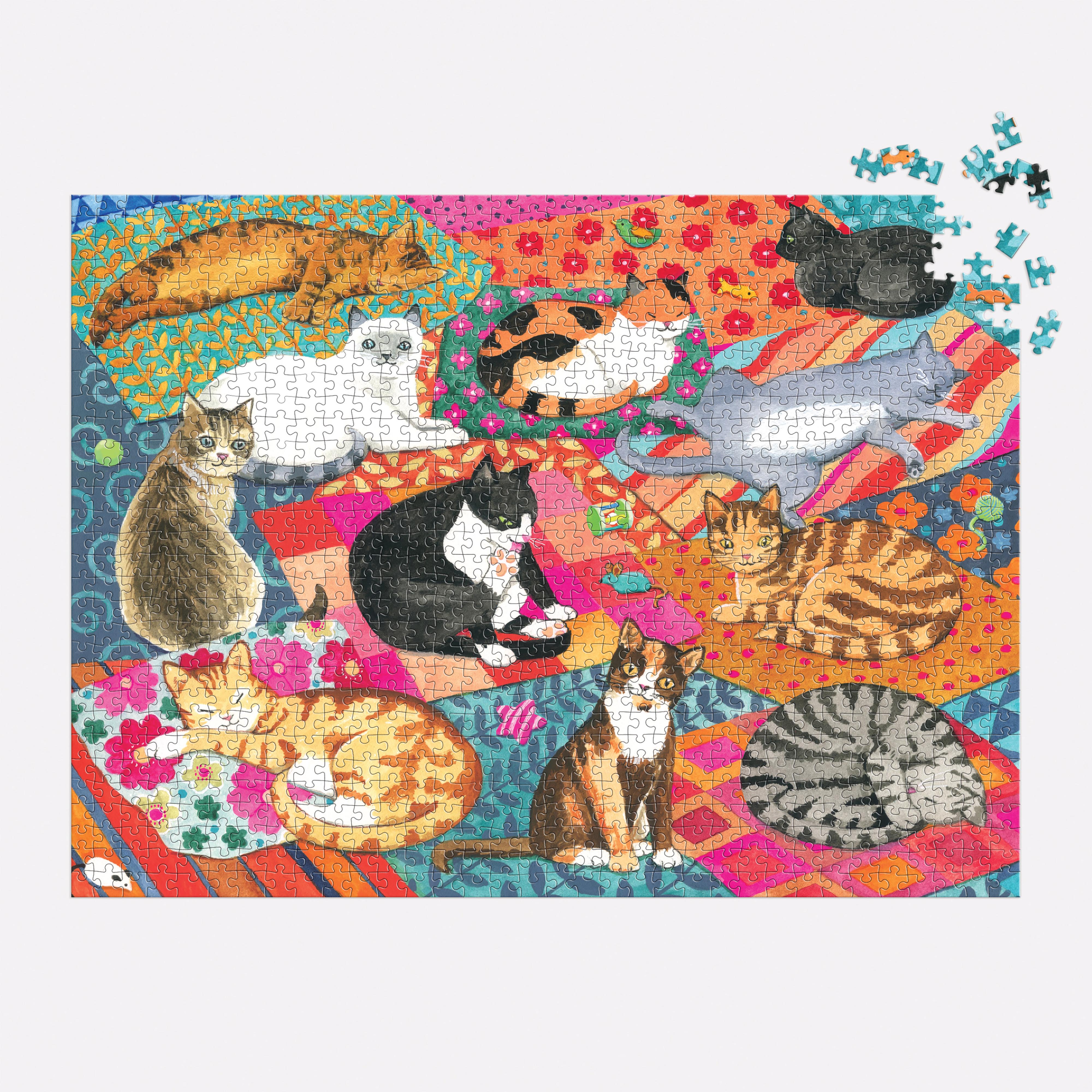 Lounging Cats Puzzle - ­1000pc