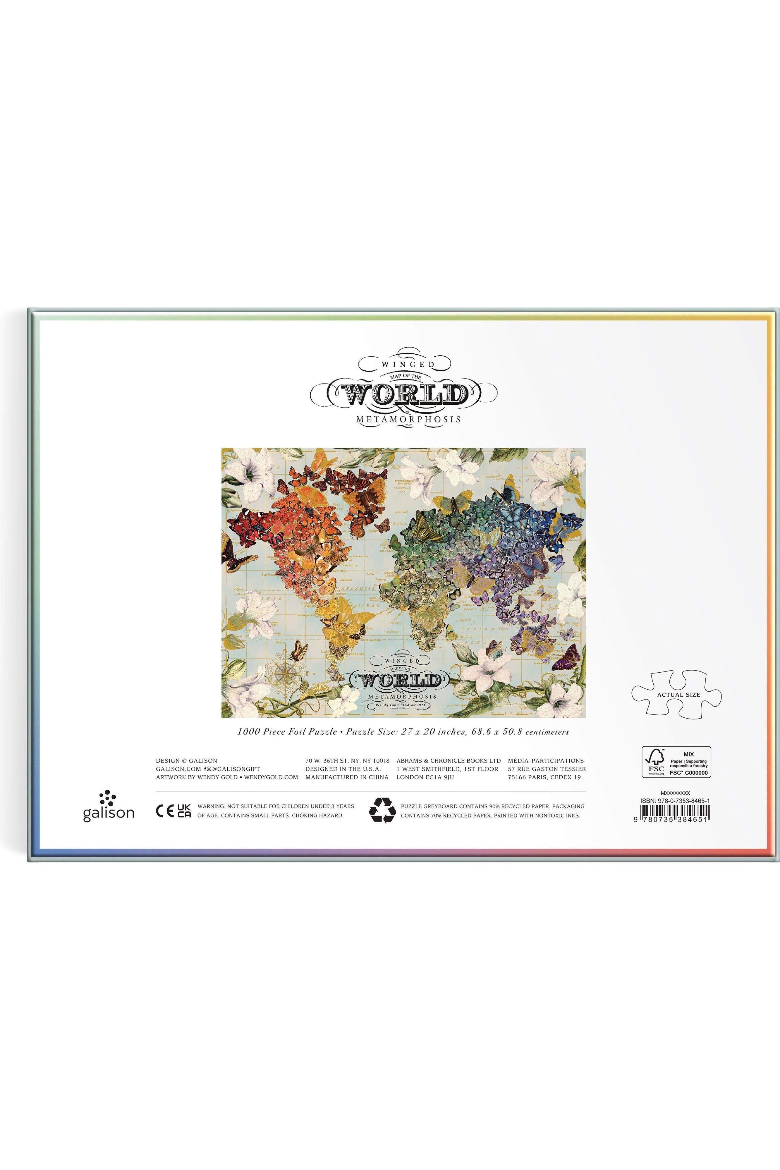 Puzzle - Wendy Gold Winged Metamorphisis - 1000pce