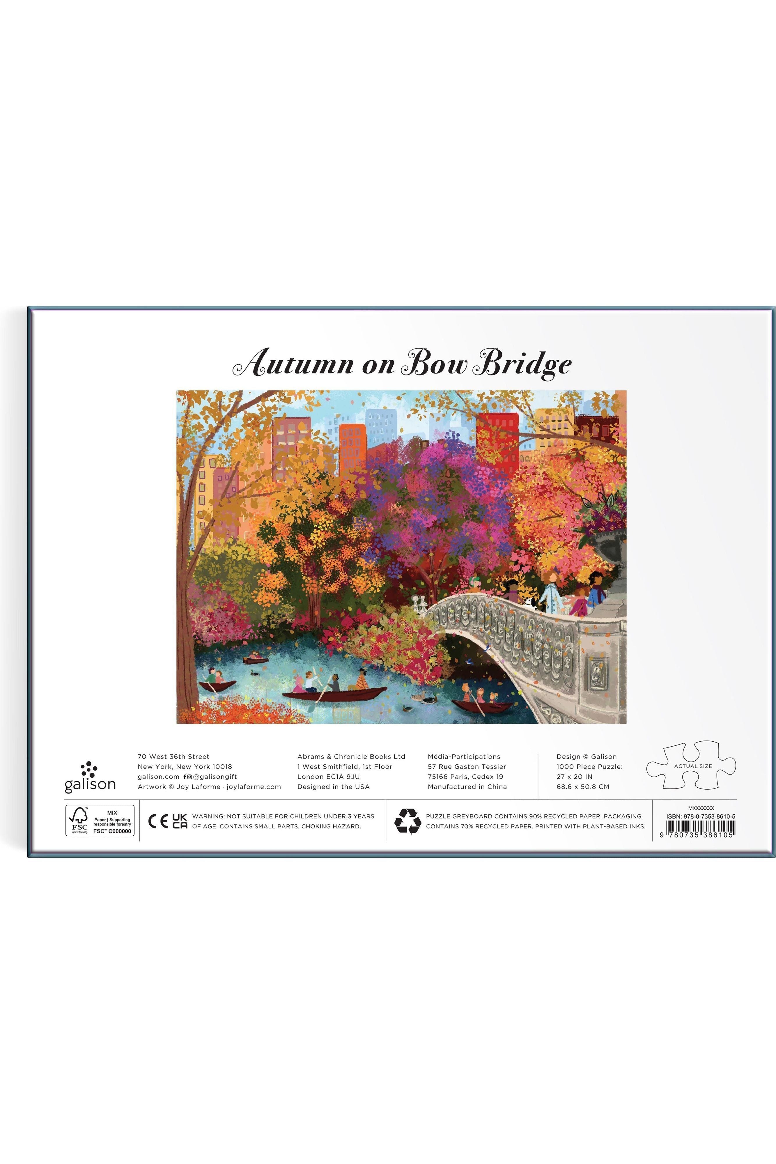 Puzzle - Autumn on Bow Bridge - 1000pce