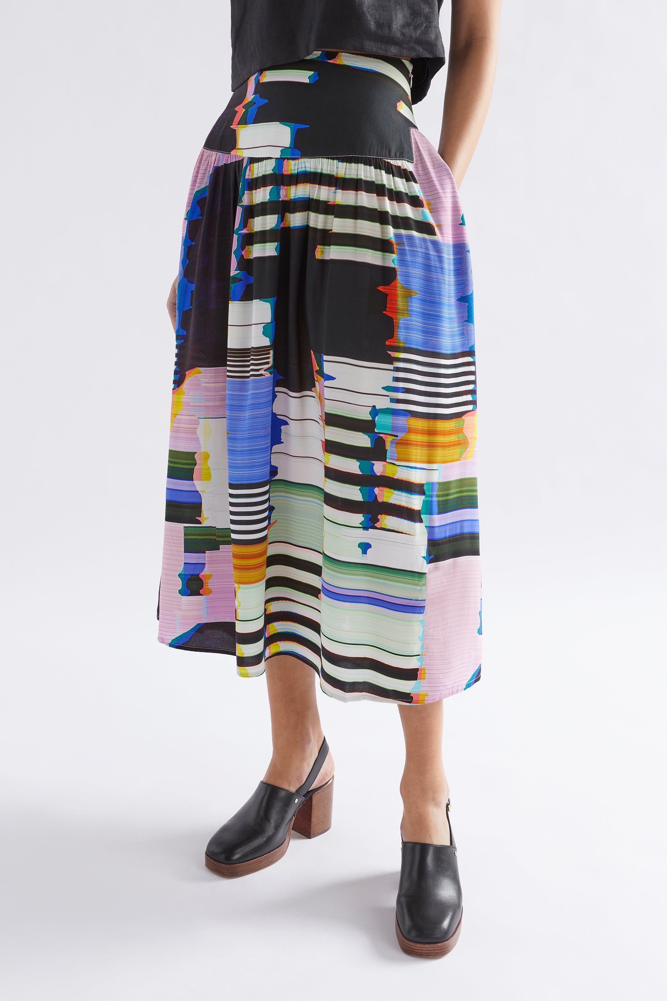 Berg Skirt - Glitch Print