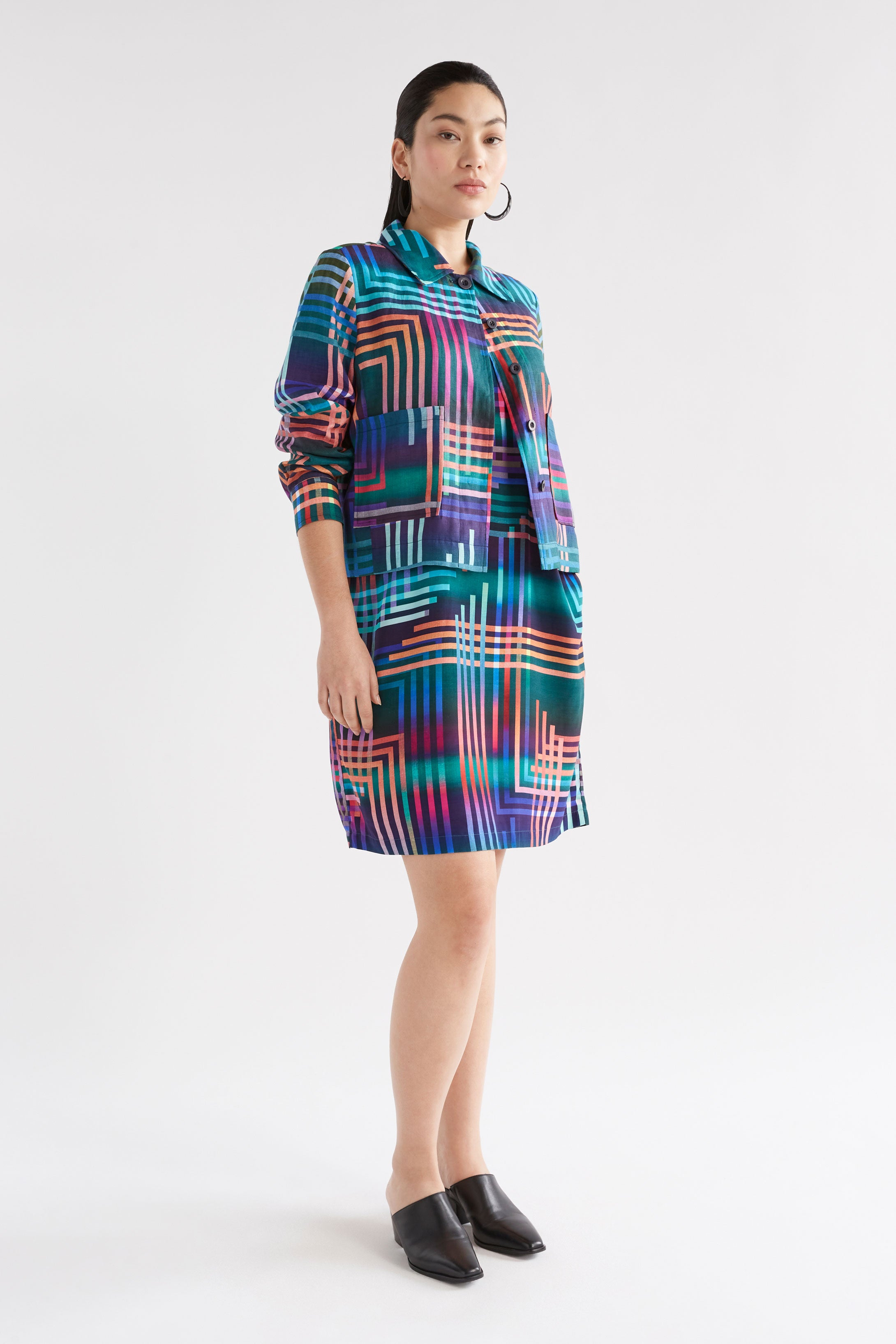 Eryn Dress - Ligheten Print Navy
