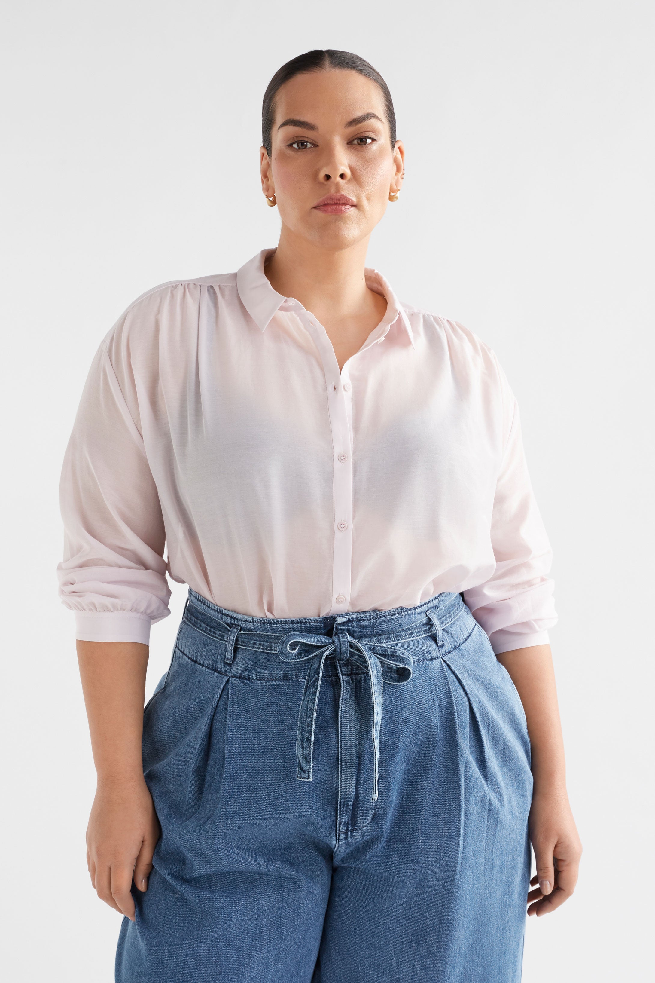 Mia Shirt - Pink Shell