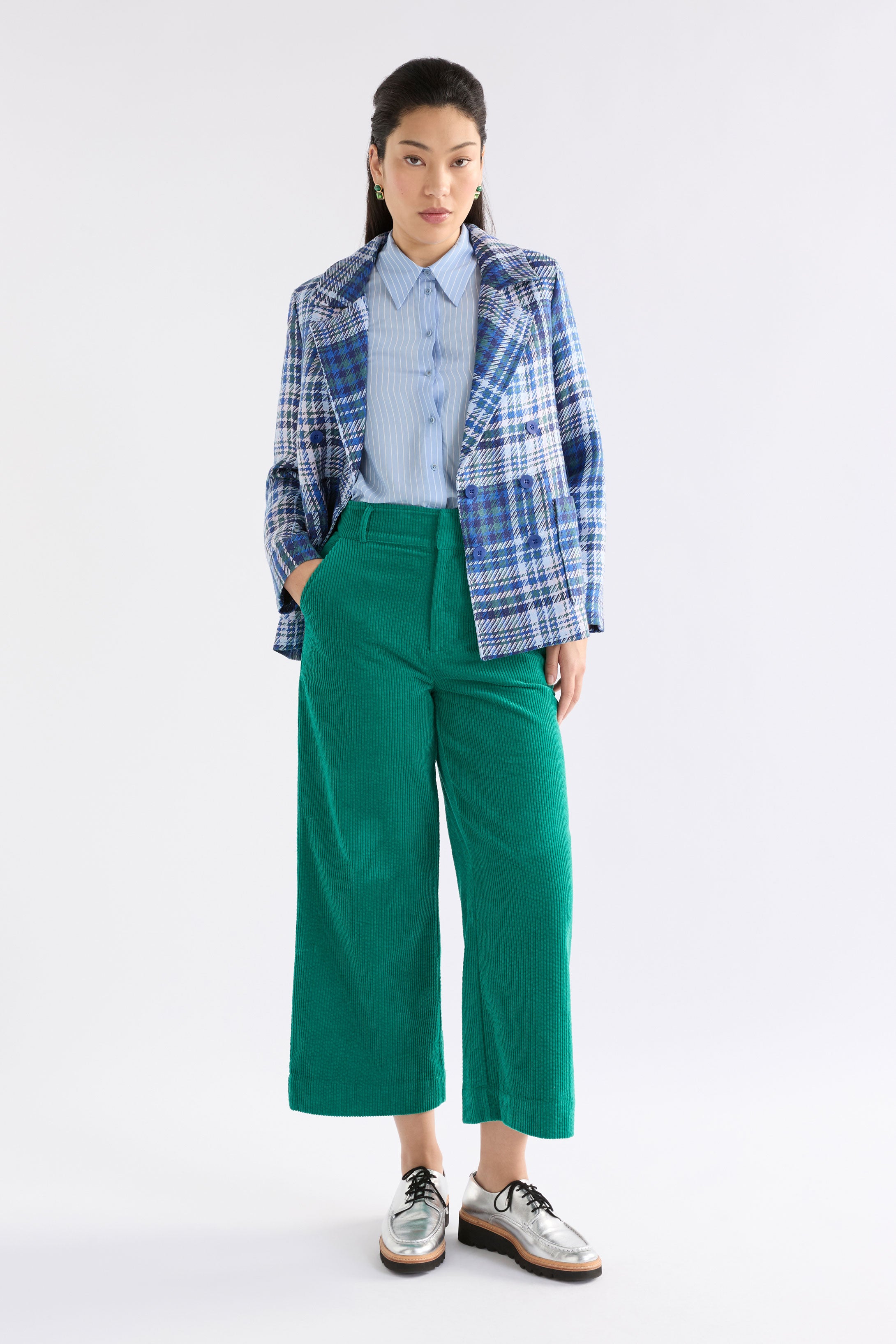 Rhes Cord Pant - Island Green