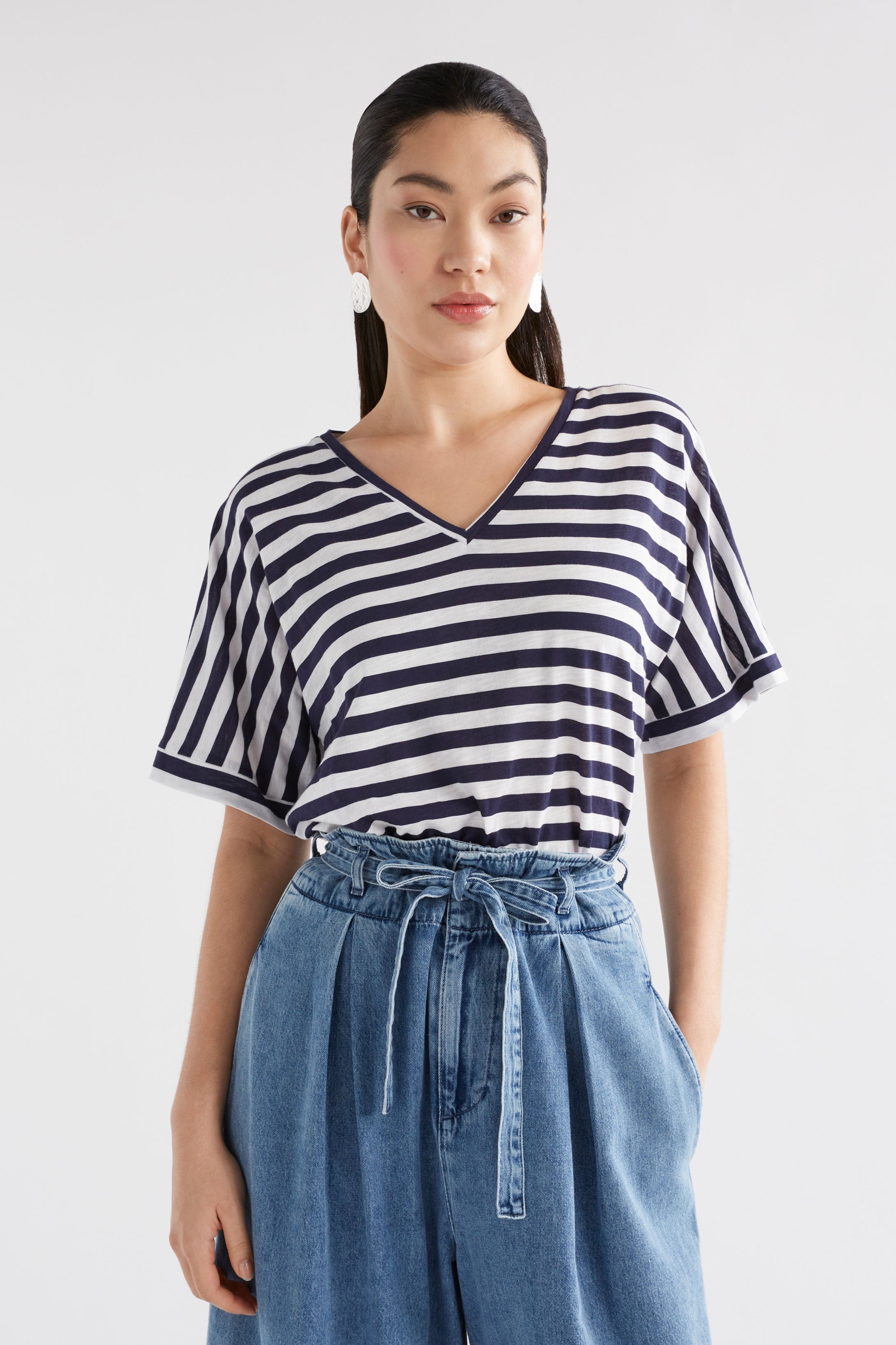 Seter Shirt - White/Navy