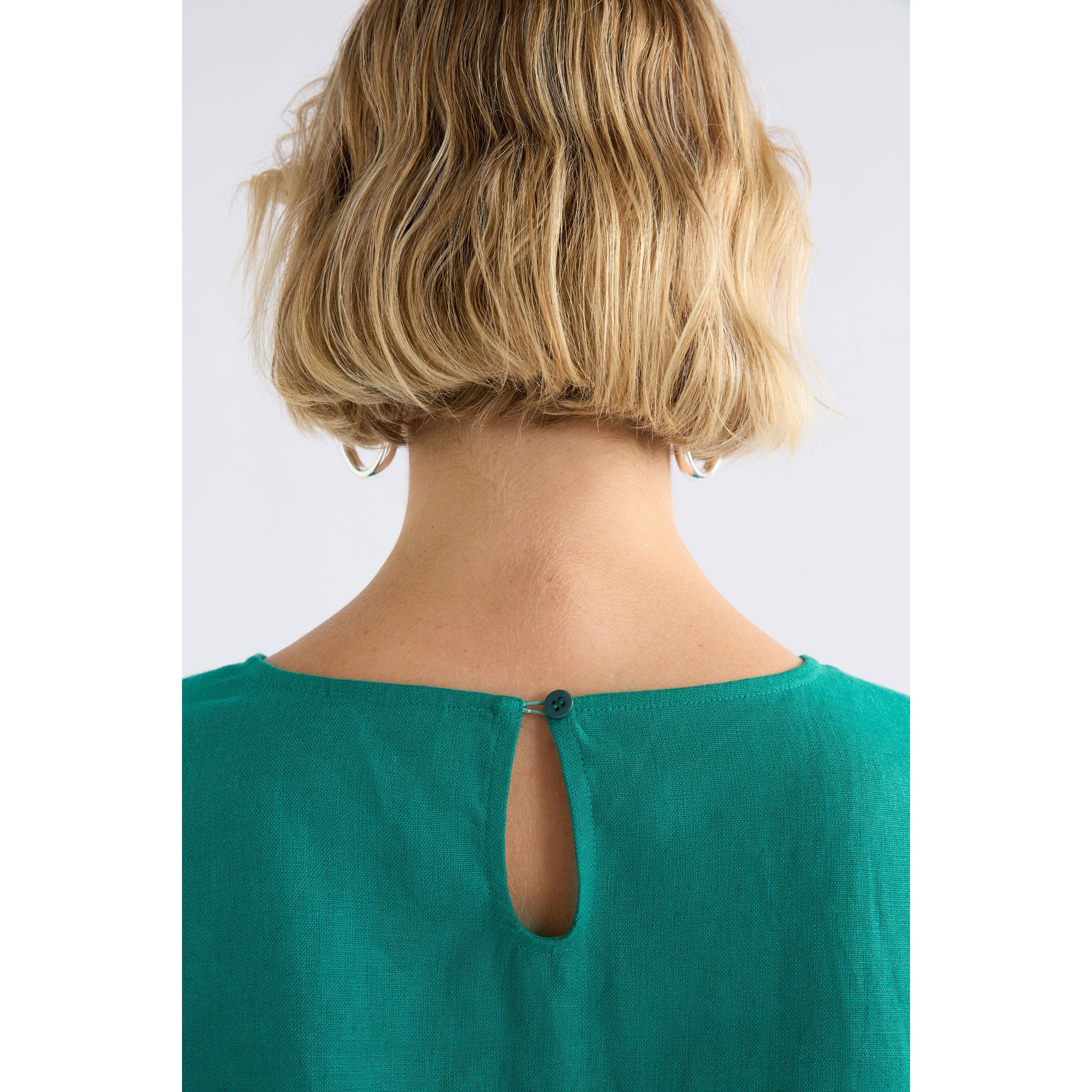 Llinen Top - Bright Teal
