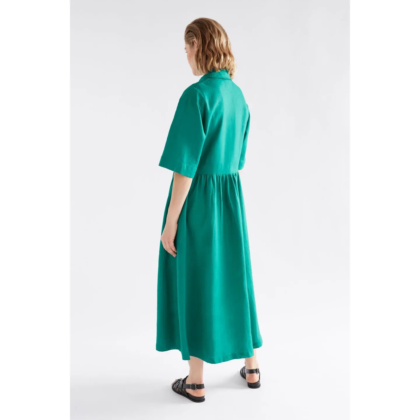 Llinen Dress - Bright Teal
