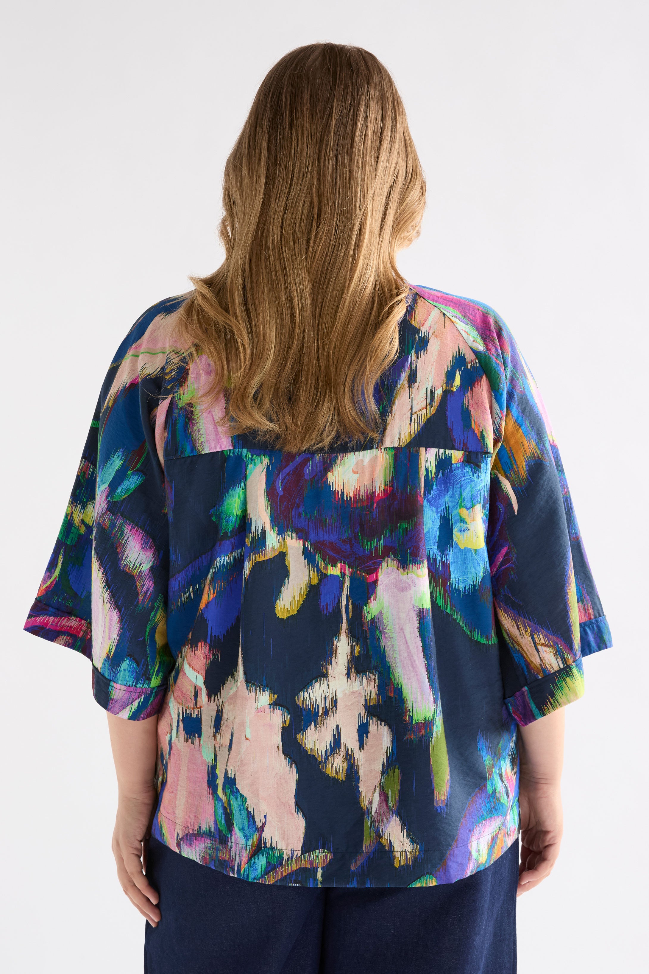 Moda V Neck Top - Vaara Print