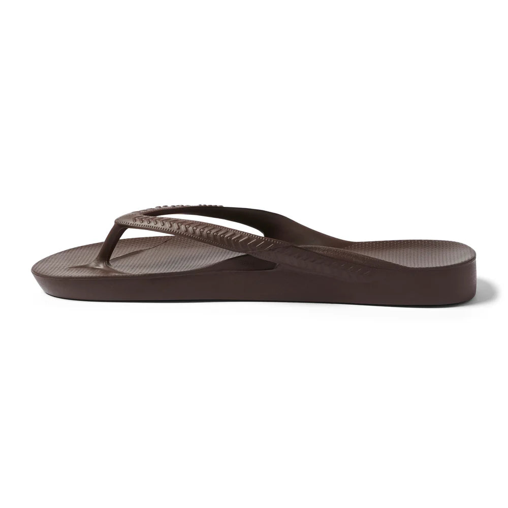 Archies Arch Support Thongs - Brown