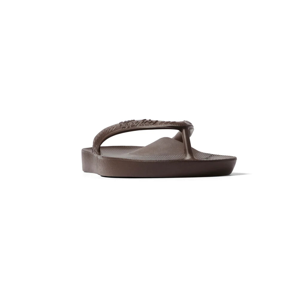 Archies Arch Support Thongs - Brown