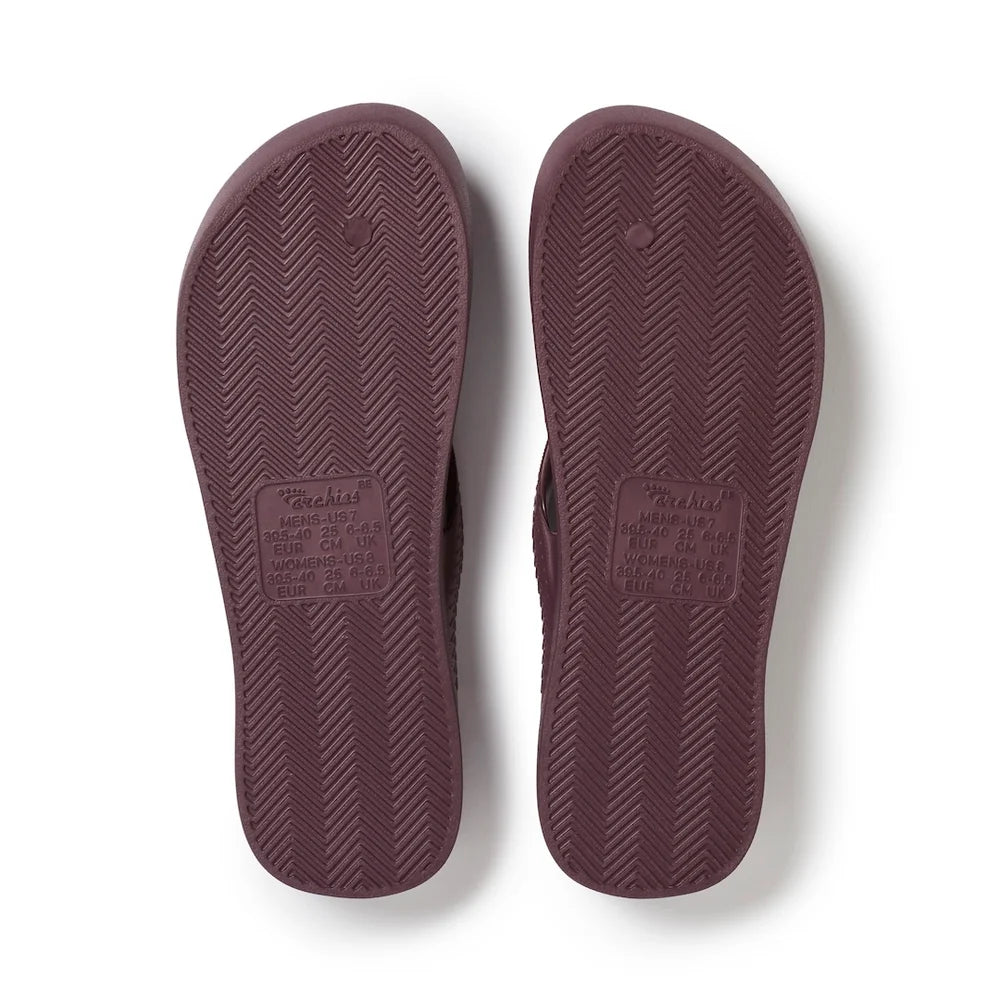 Archies Arch Support Thongs - Nightshade