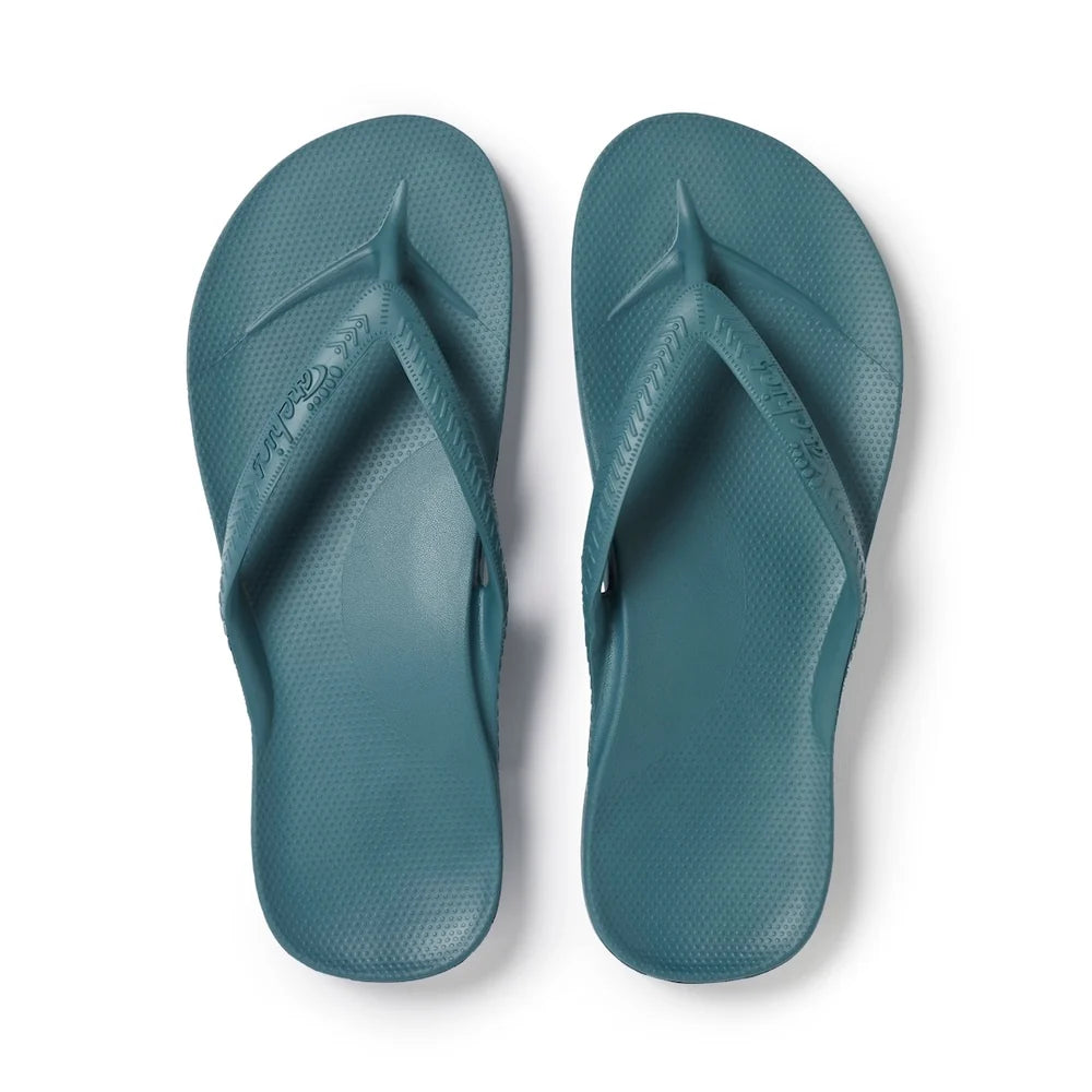 Archies Arch Support Thongs - Teal