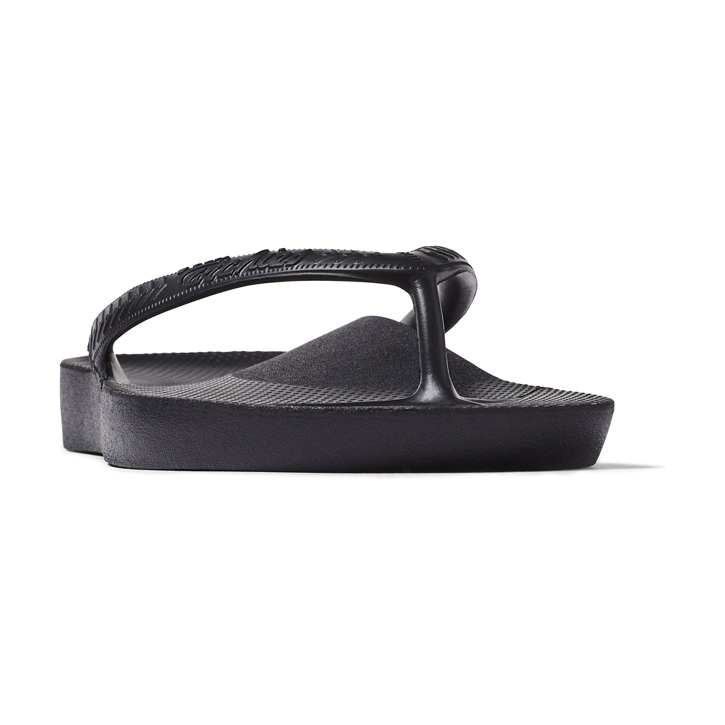Archies Arch Support Thongs - Black