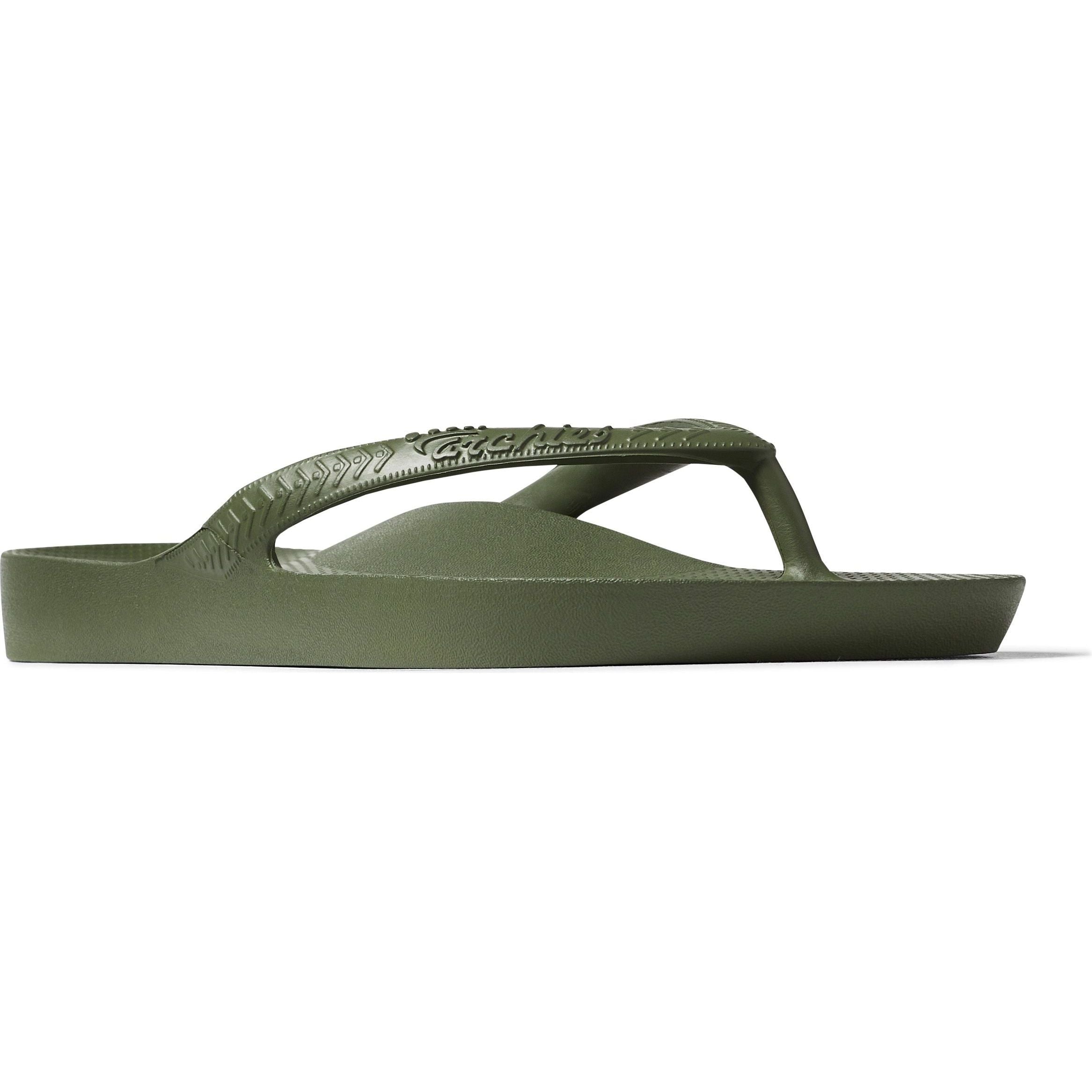 Archies Arch Support Thongs - Khaki