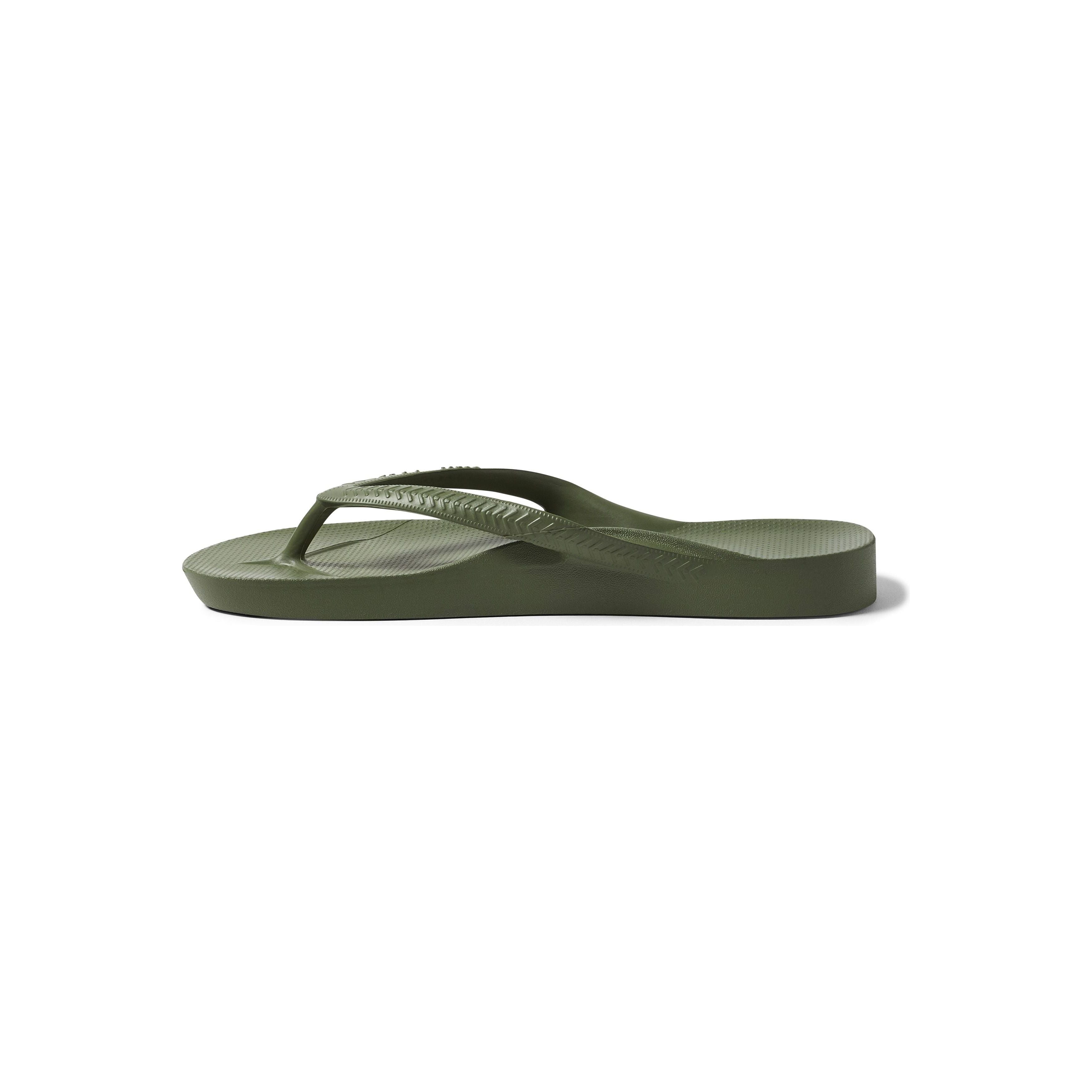 Archies Arch Support Thongs - Khaki