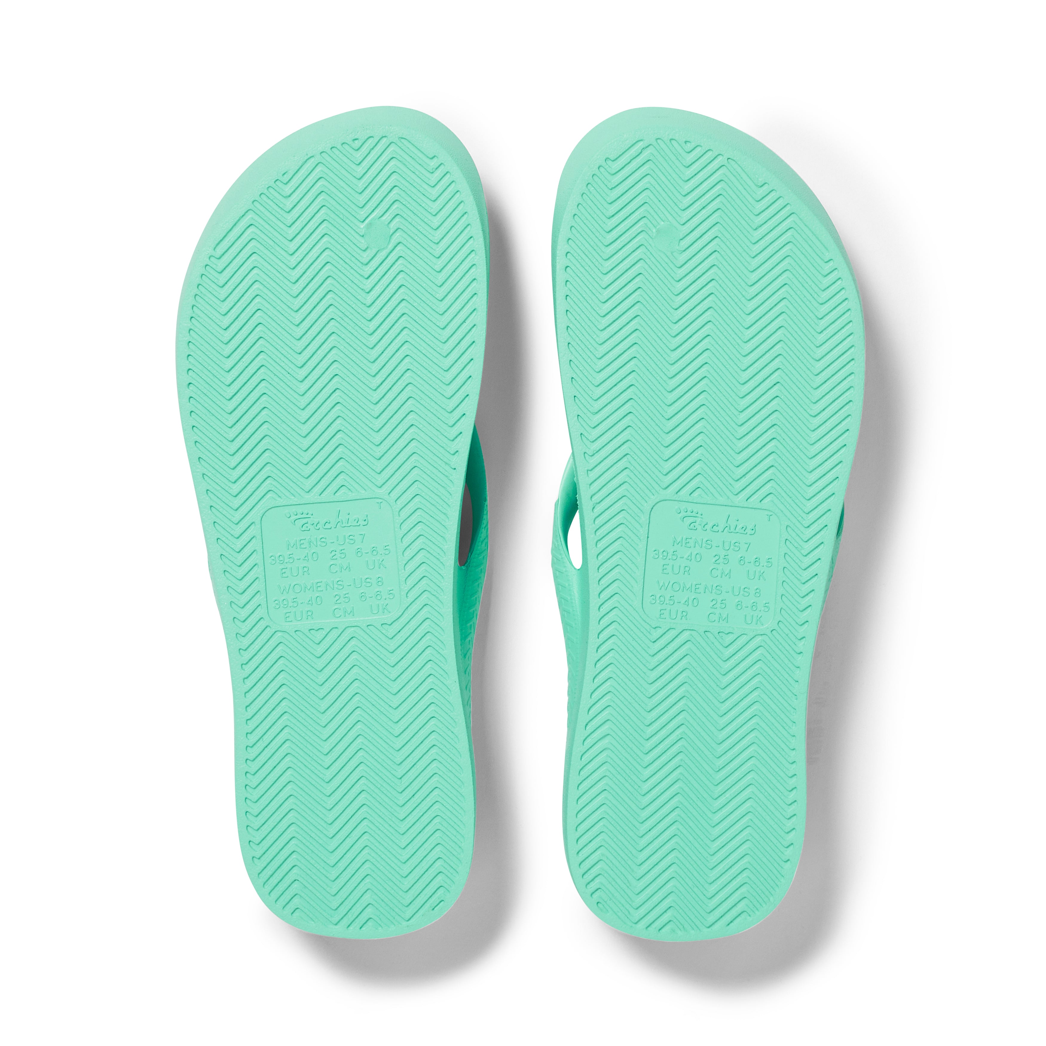 Archies Arch Support Thongs - Mint