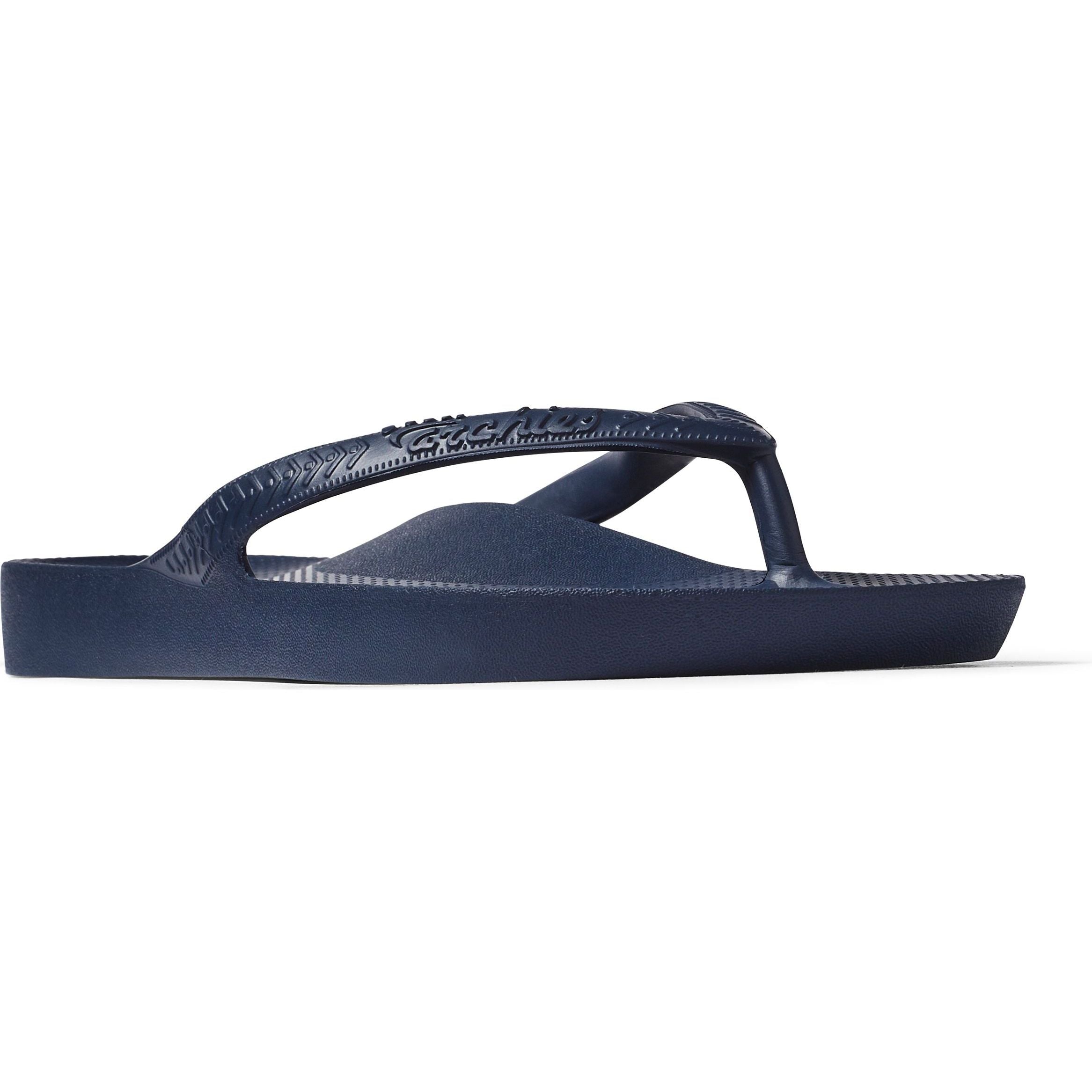 Archies Arch Support Thongs - Navy