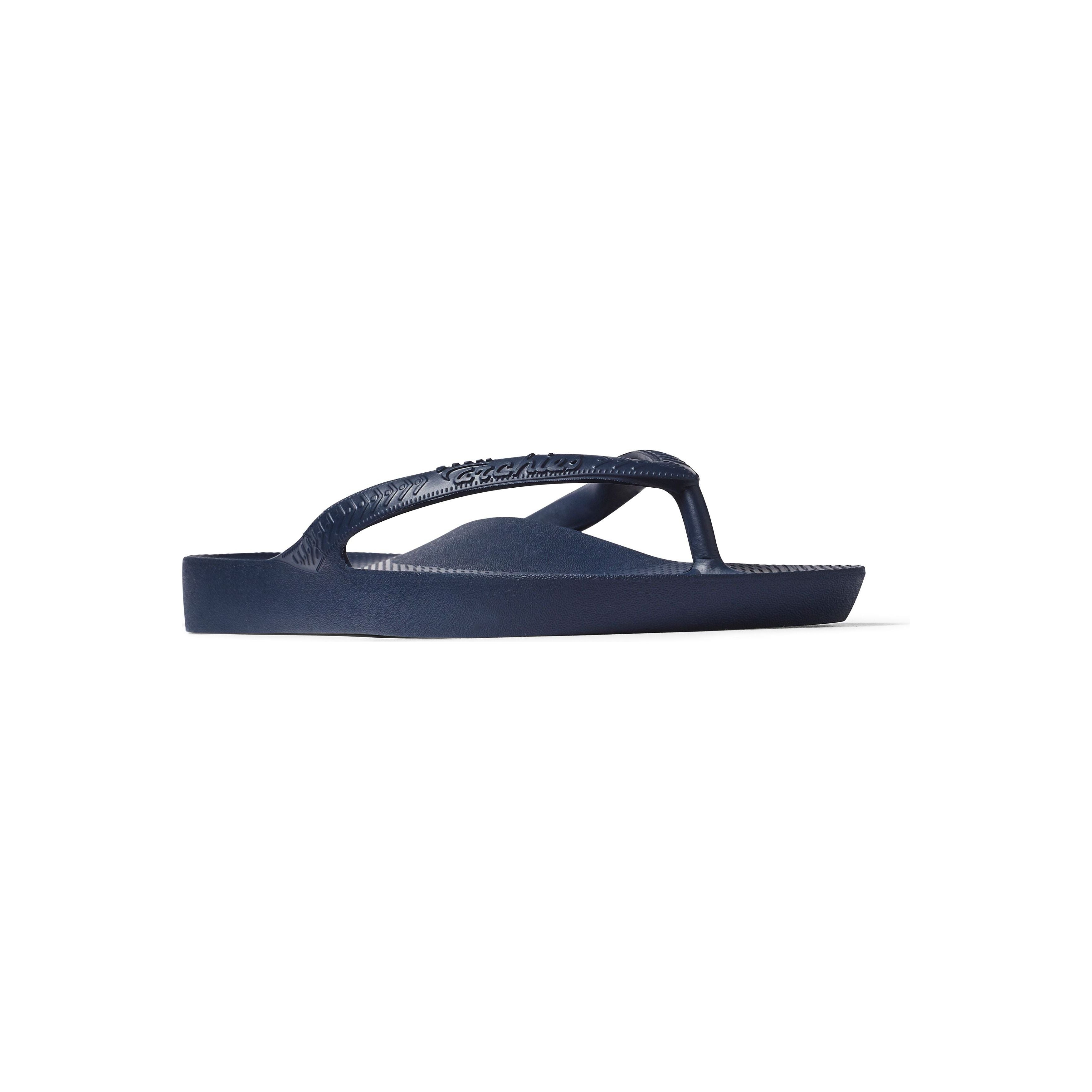 Archies Arch Support Thongs - Navy