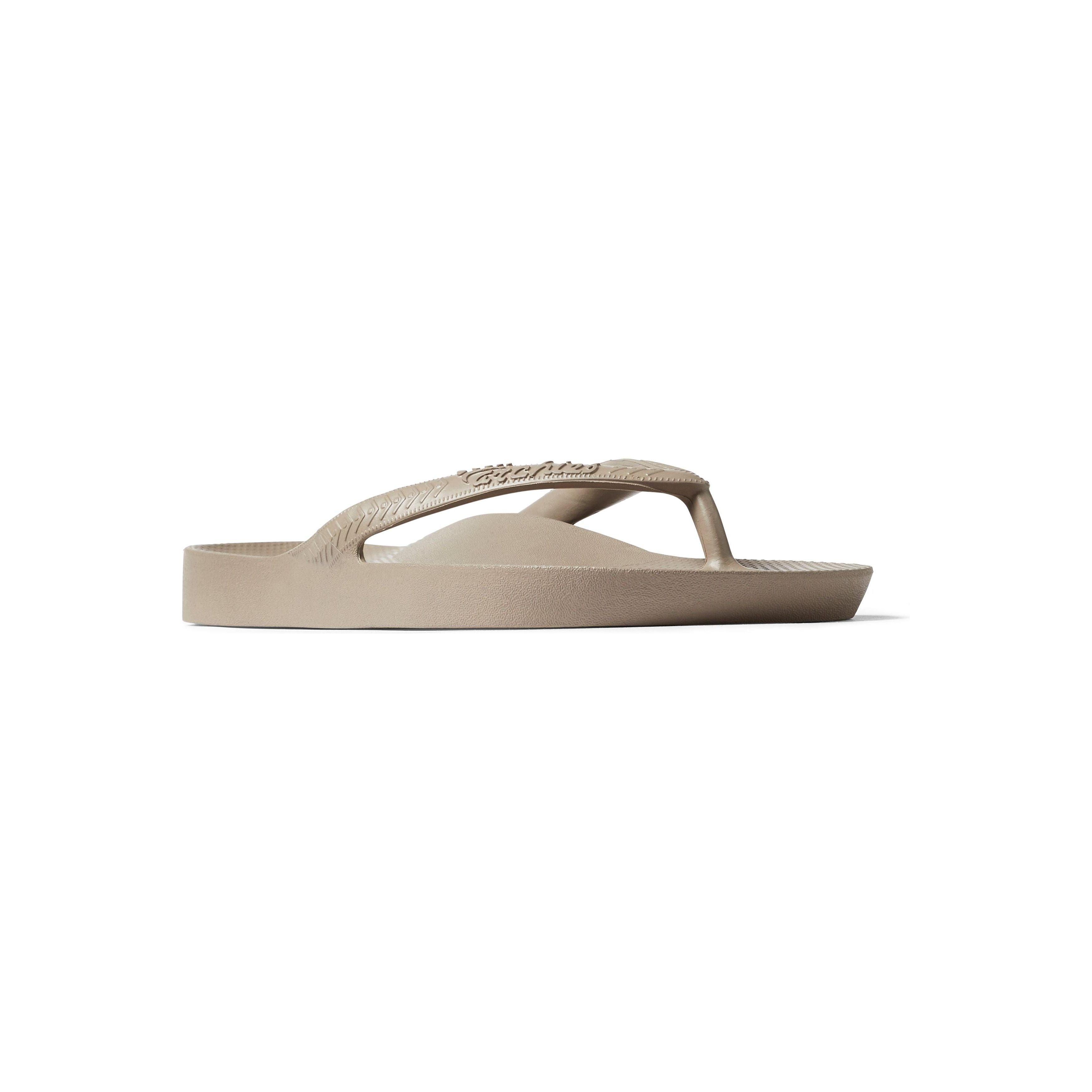 Archies Arch Support Thongs - Taupe