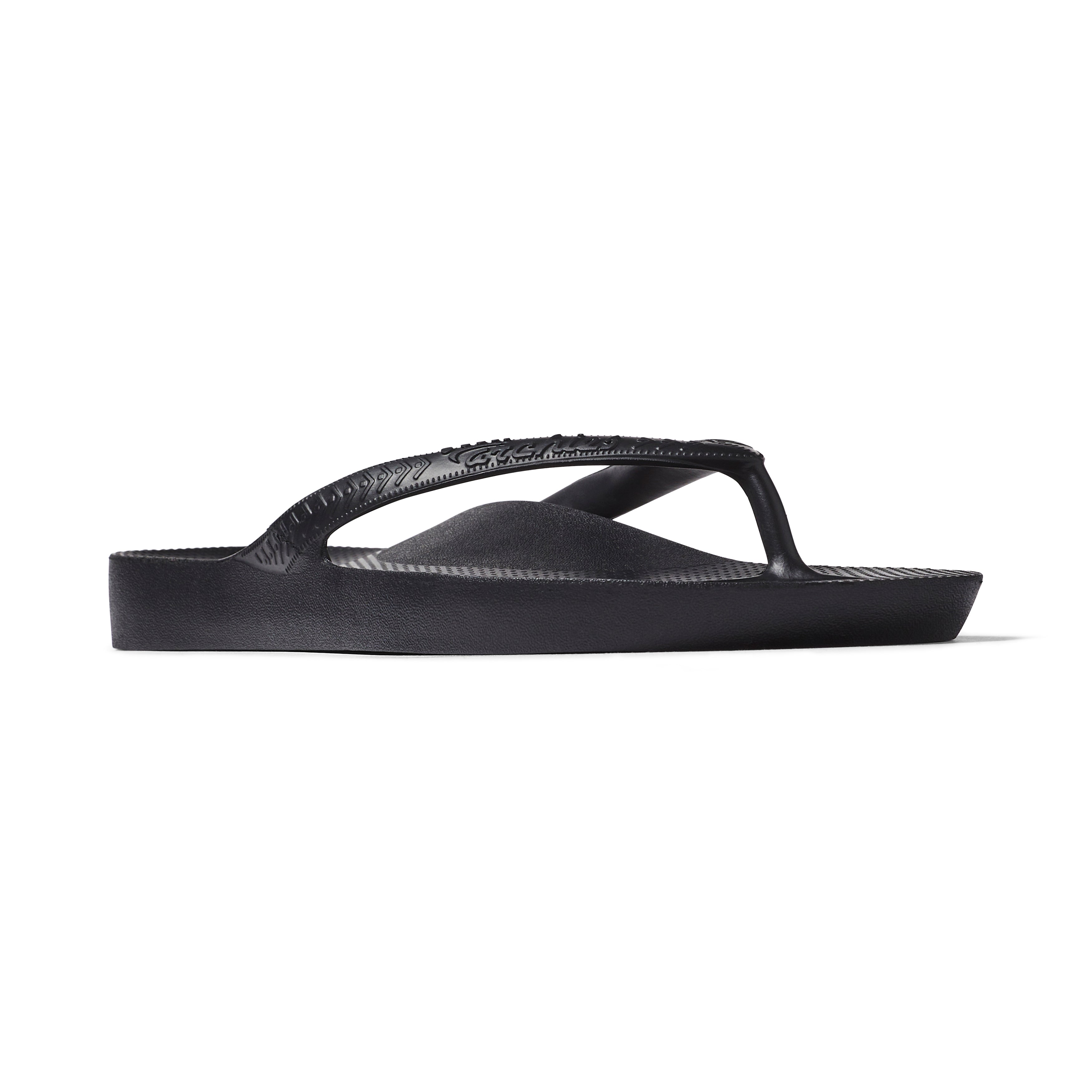 Archies Arch Support Thongs - - Kids -Black