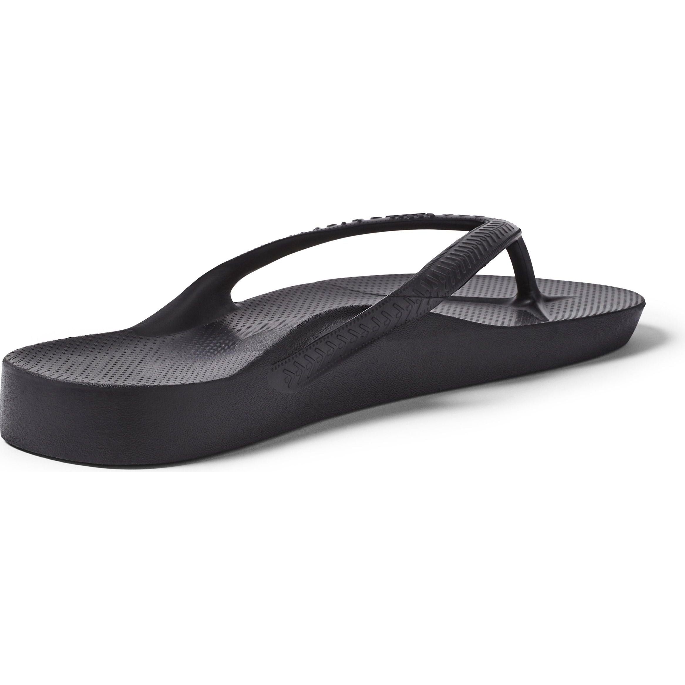Archies Arch Support Thongs - Black