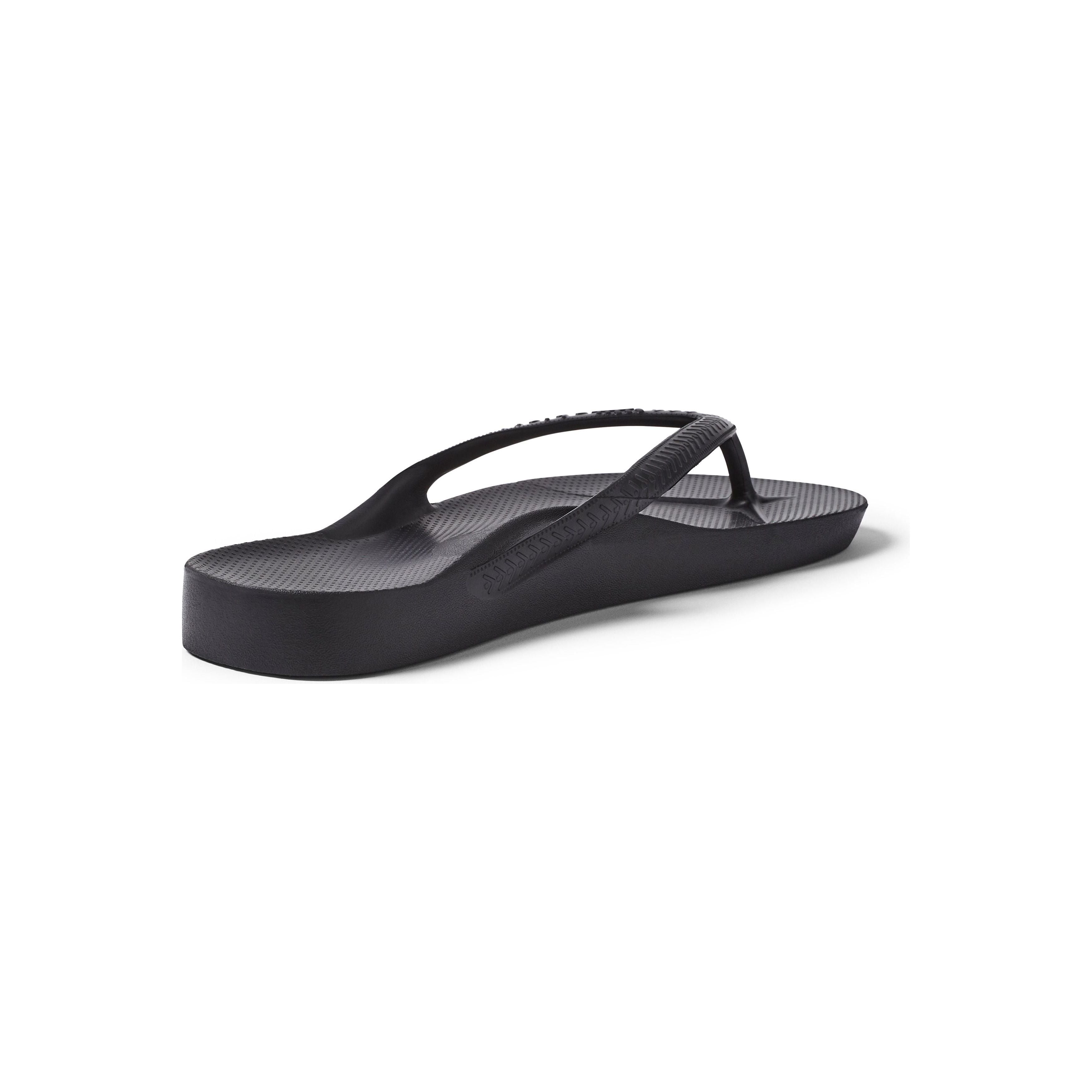Archies Arch Support Thongs - Black