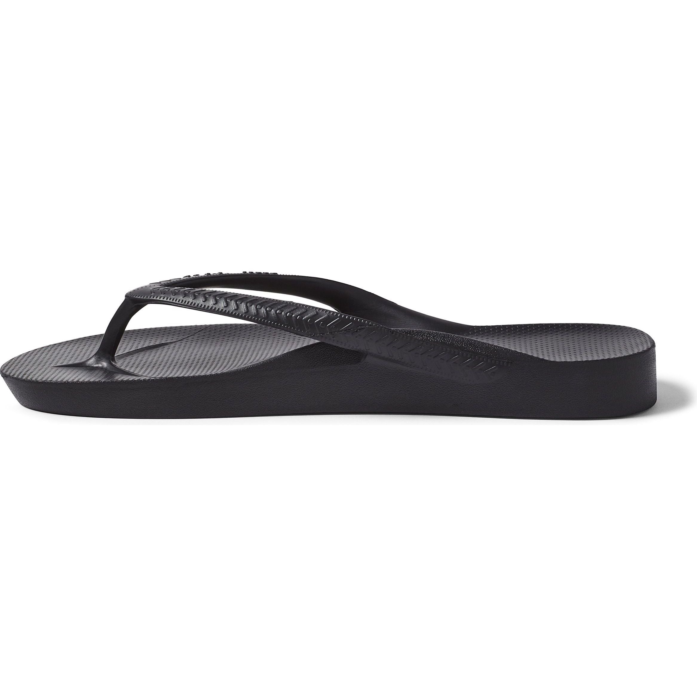 Archies Arch Support Thongs - Black