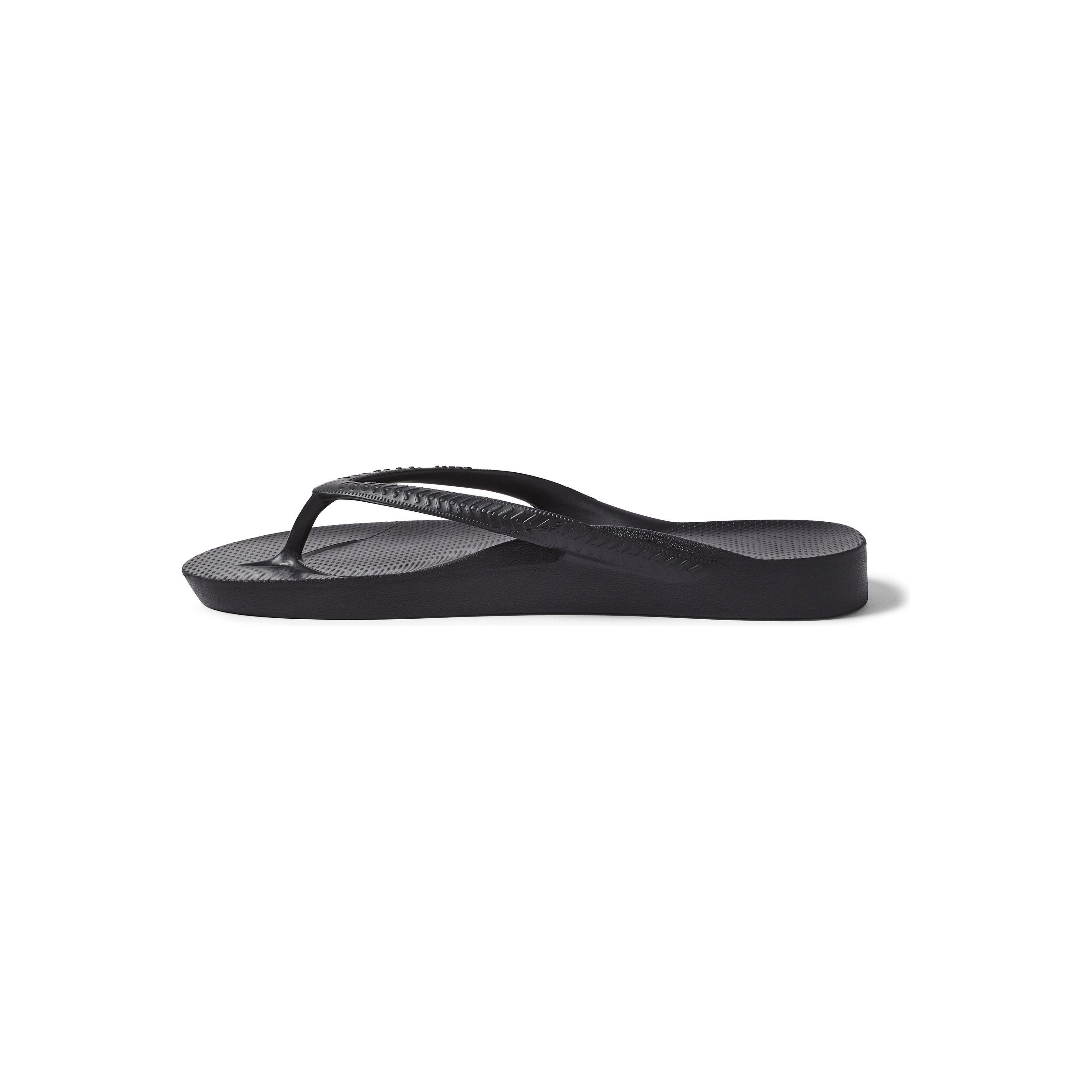 Archies Arch Support Thongs - Black