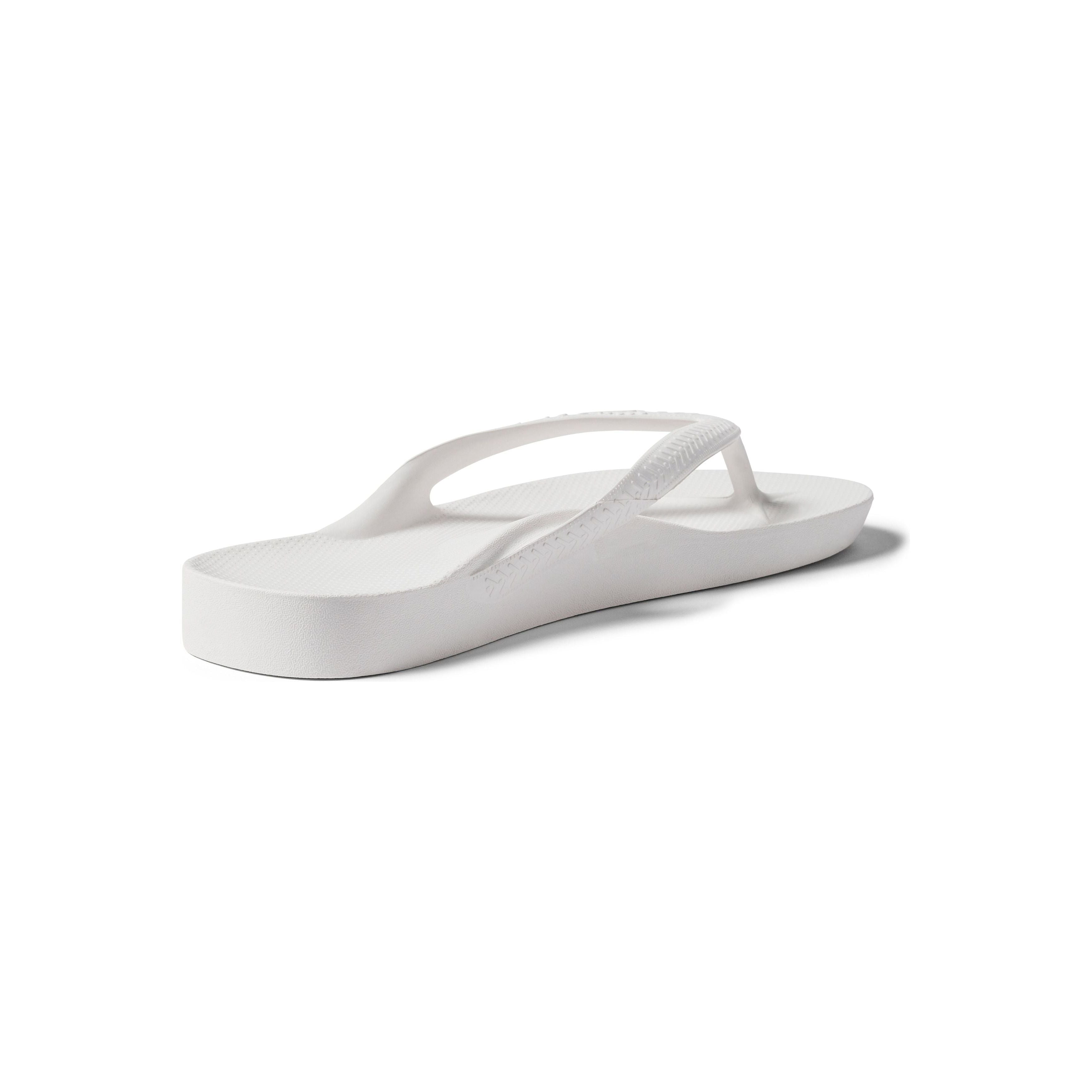 Archies Arch Support Thongs - White