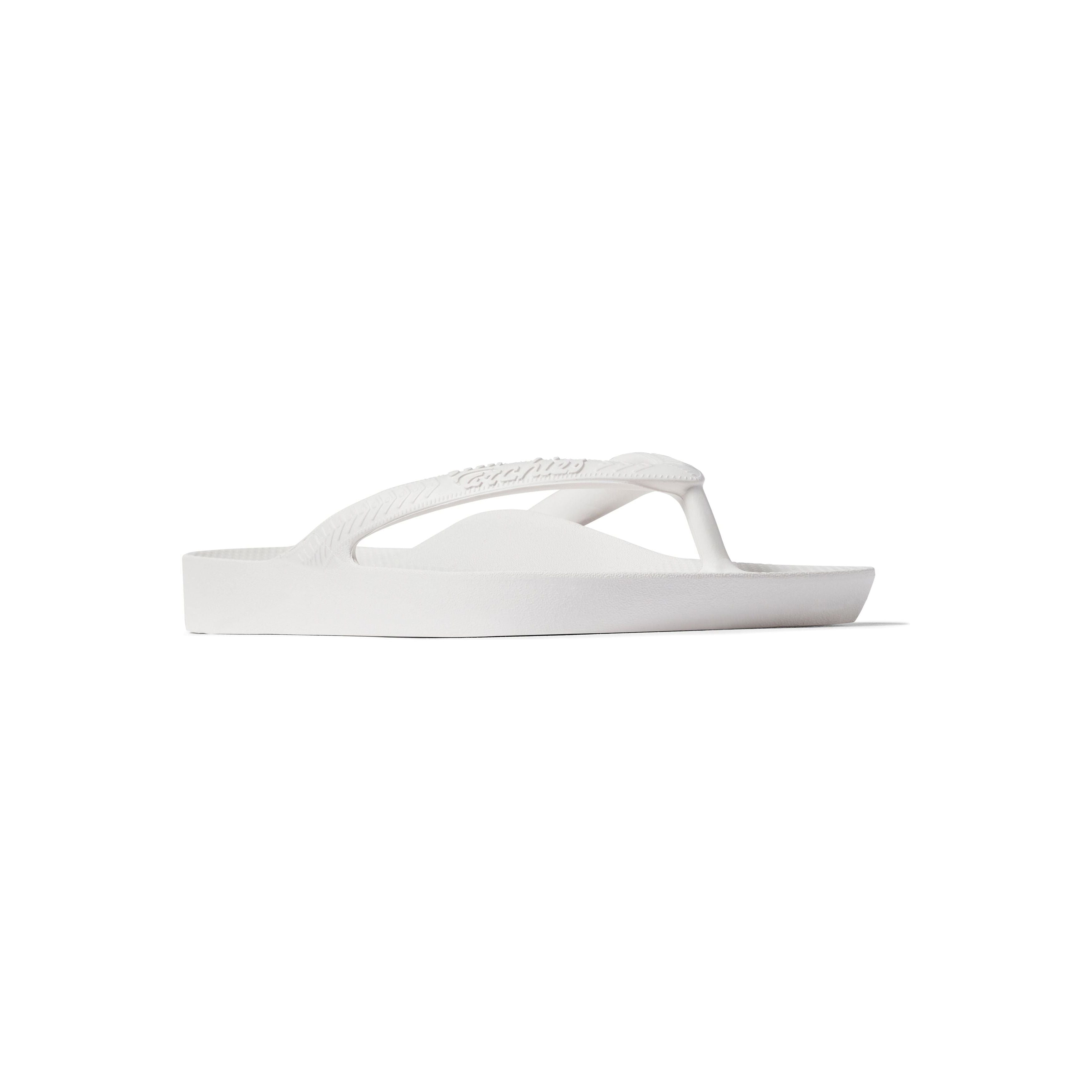 Archies Arch Support Thongs - White