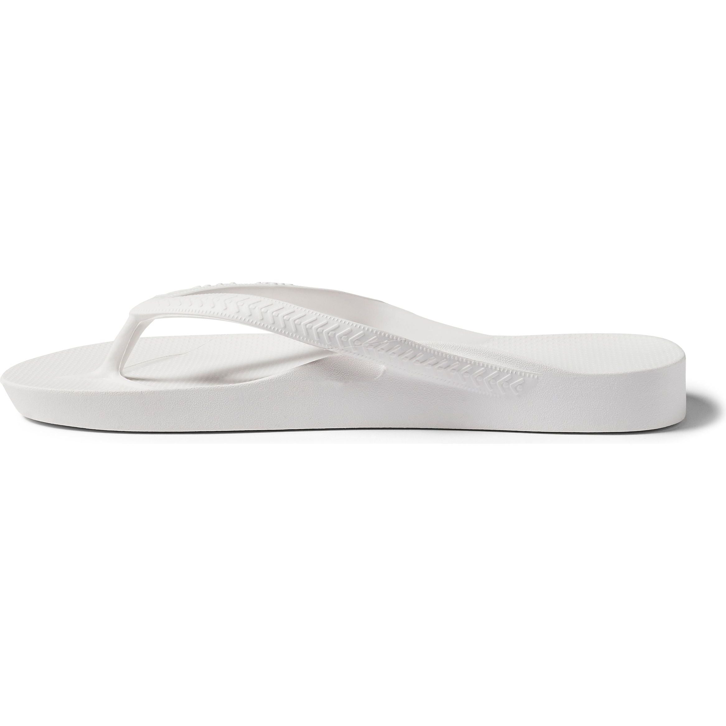 Archies Arch Support Thongs - White