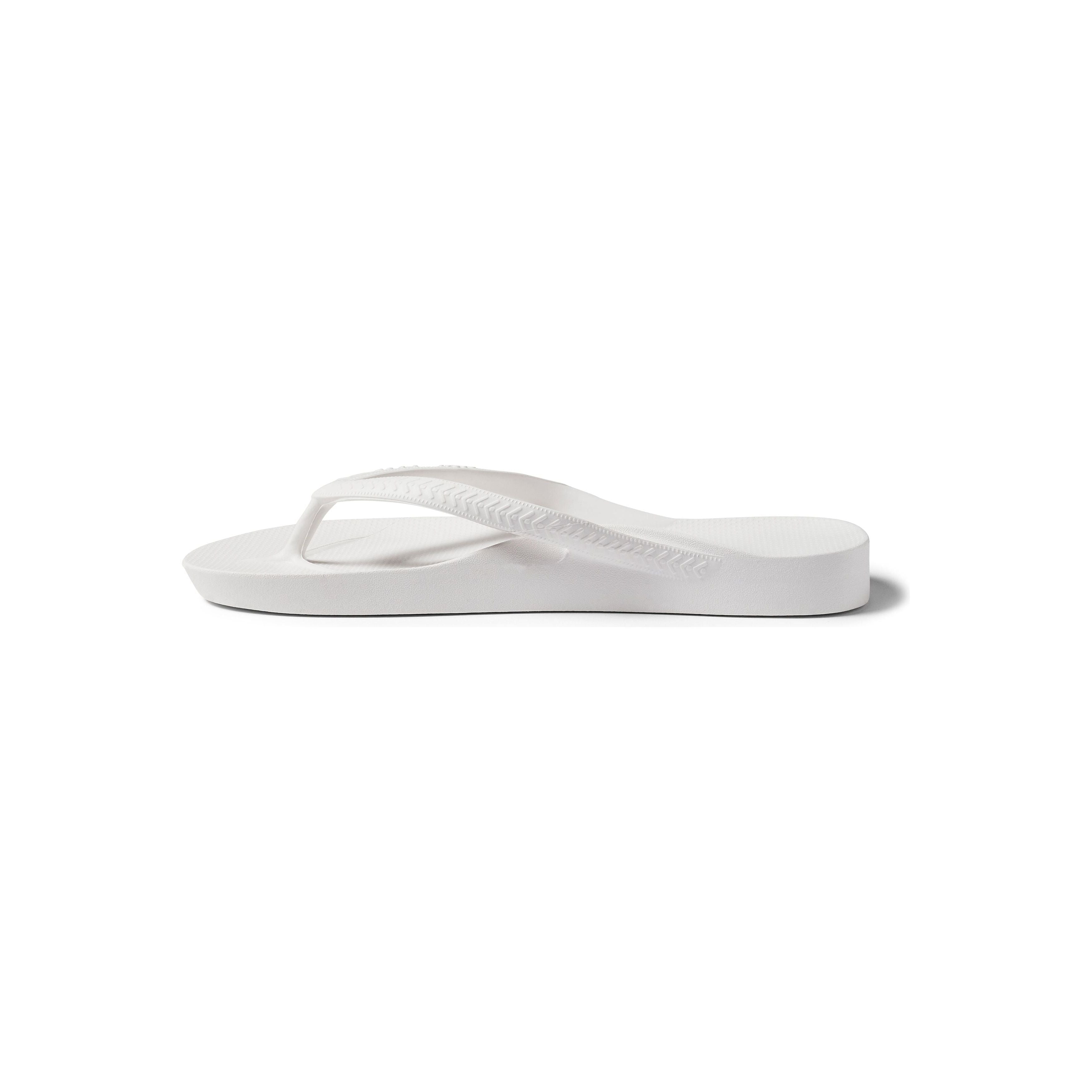 Archies Arch Support Thongs - White