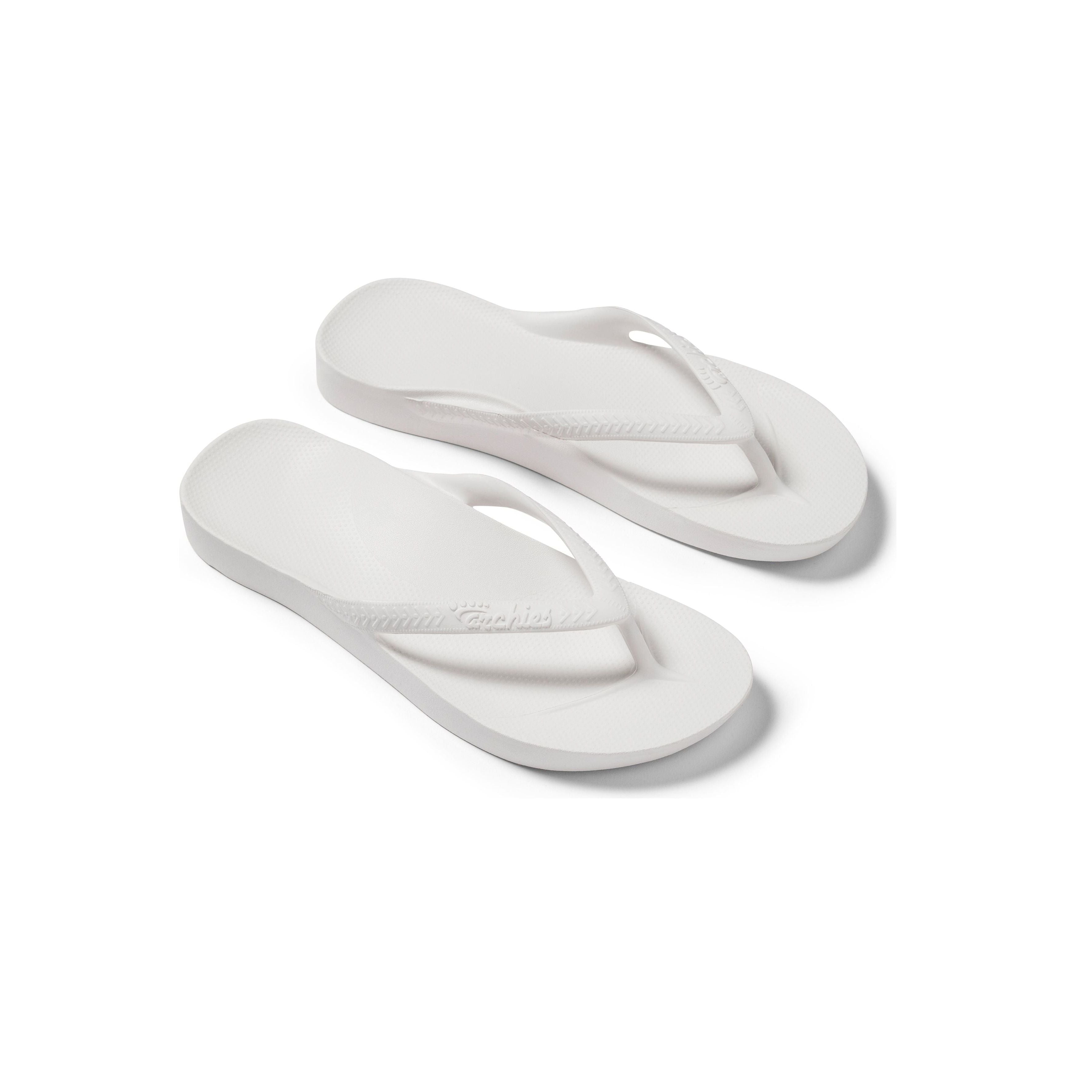 Archies Arch Support Thongs - White