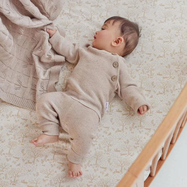 SAND FLECK KNIT JUMPER