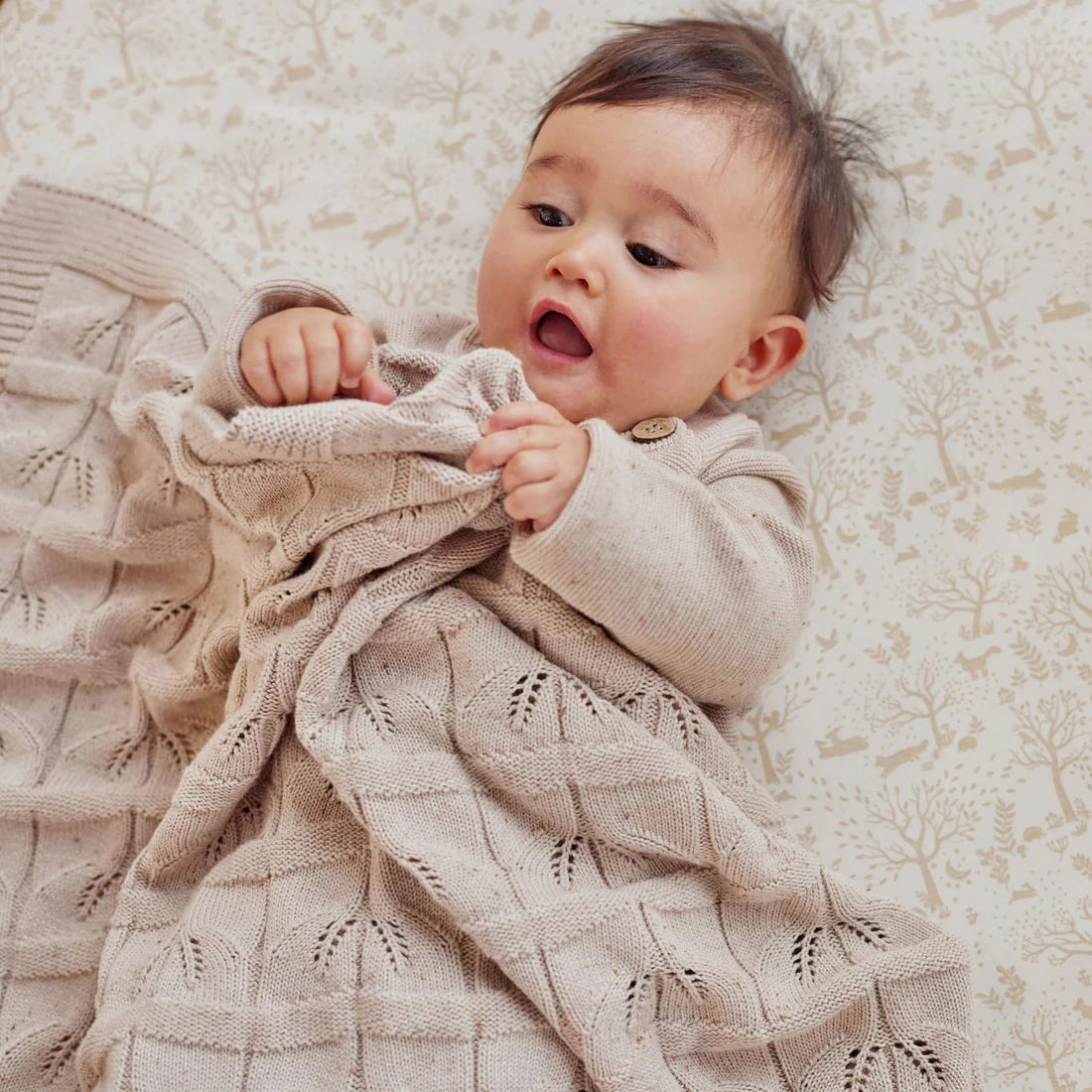 SAND FLECK KNIT JUMPER