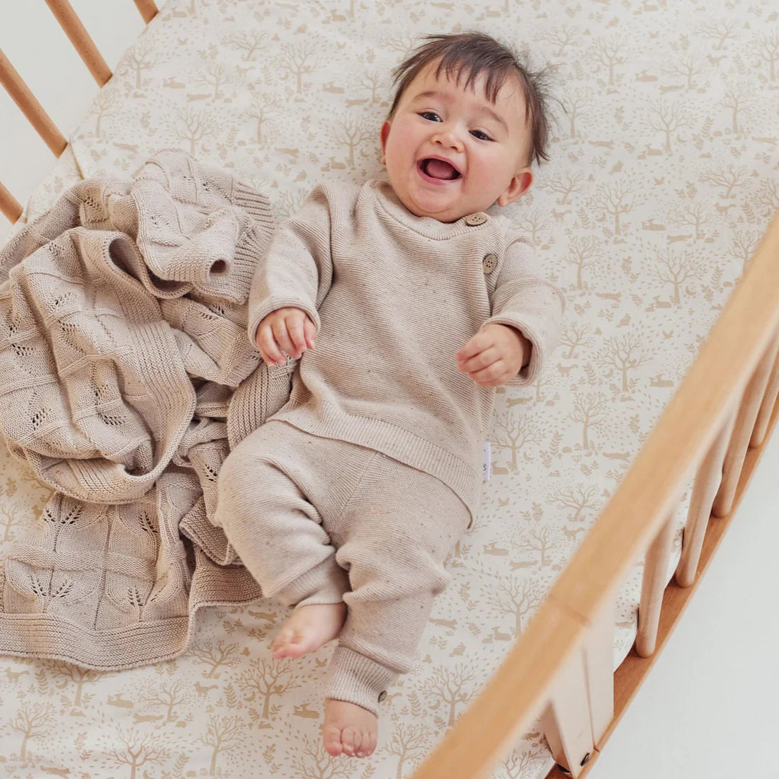 SAND FLECK KNIT PANTS