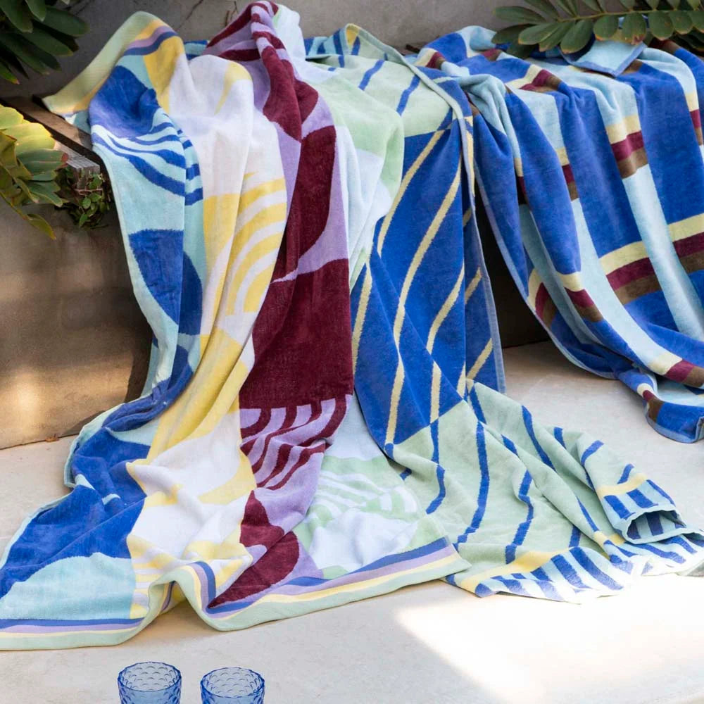 Jacquard Beach Towel - Echo