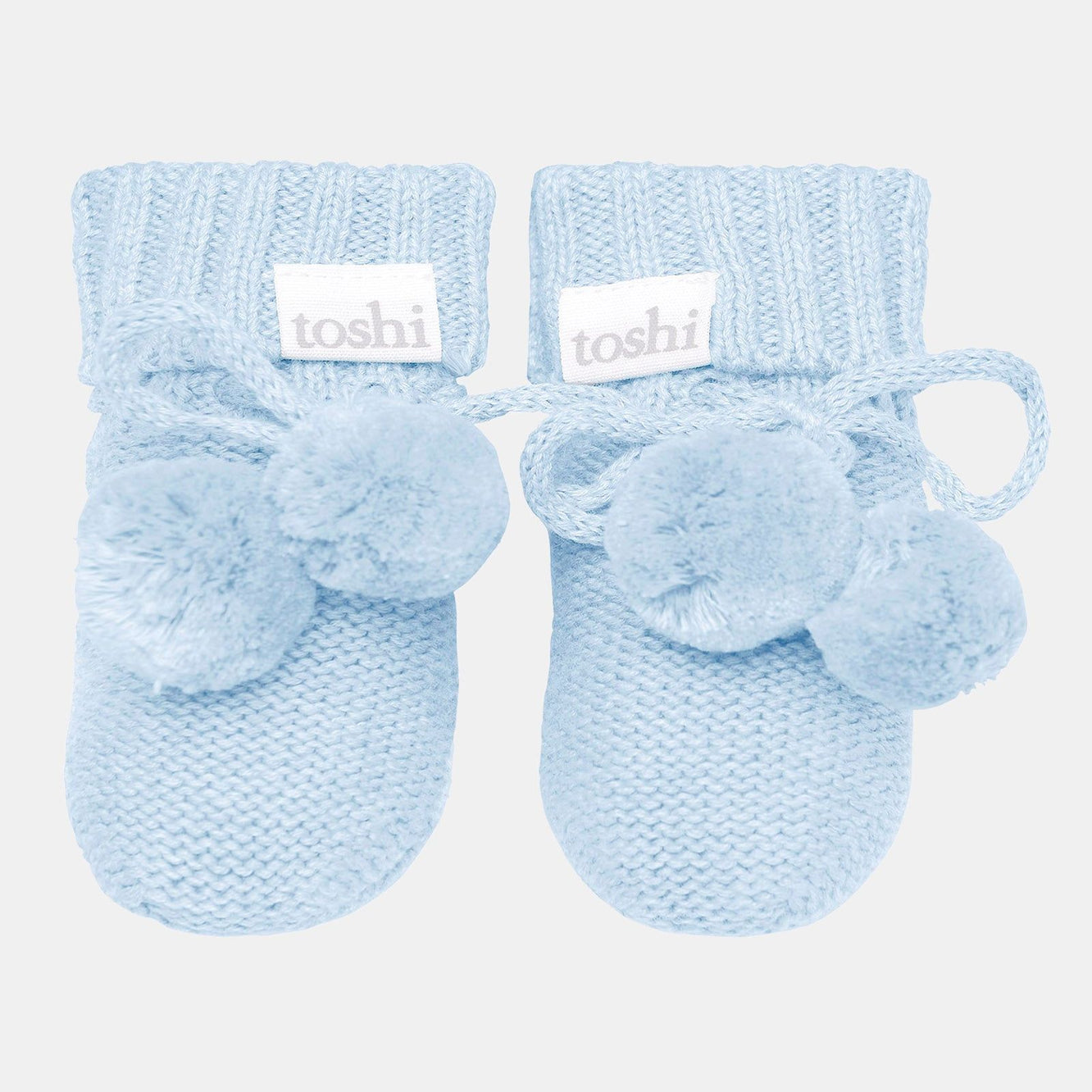 Organic Booties Marley - Bluebird