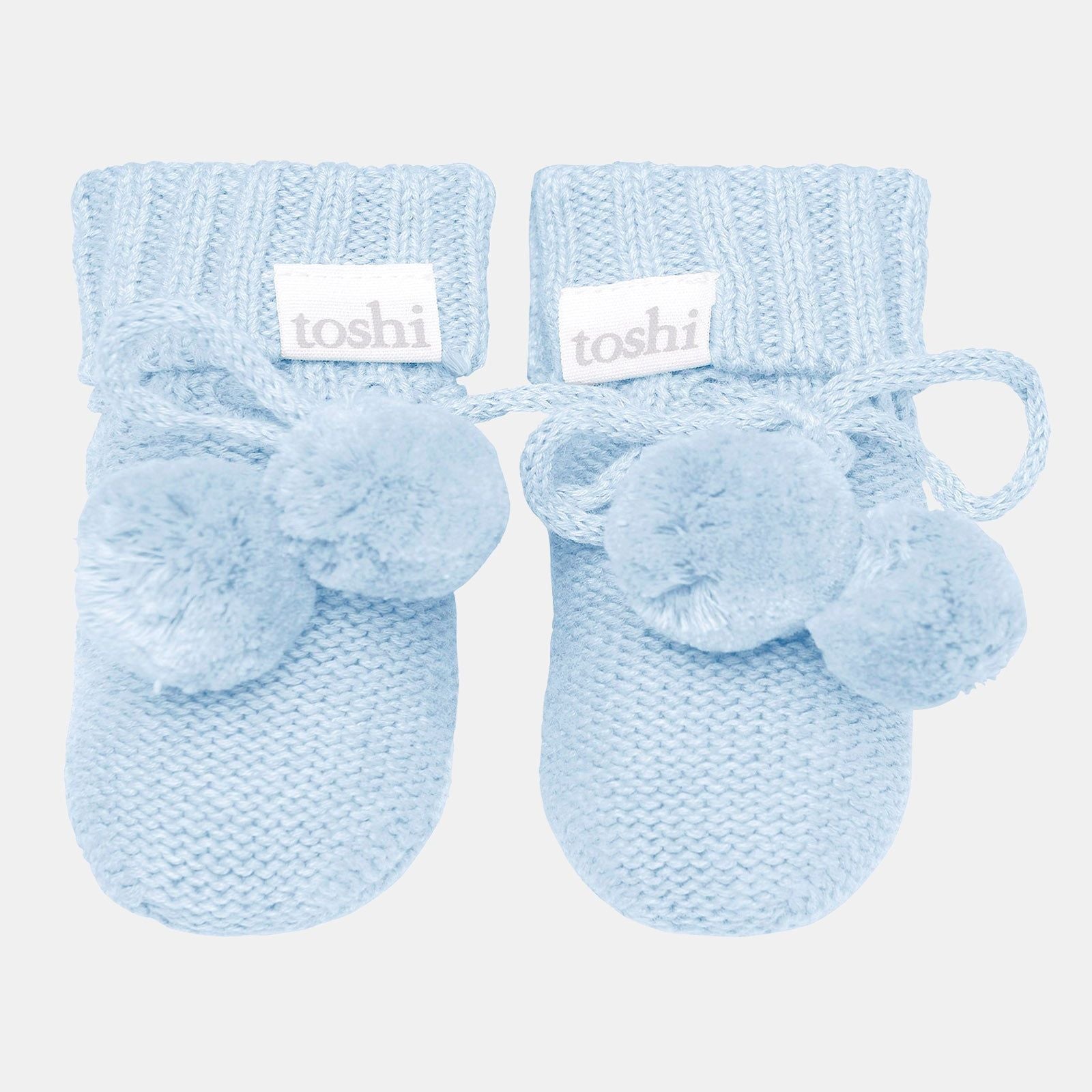 Organic Booties Marley - Bluebird