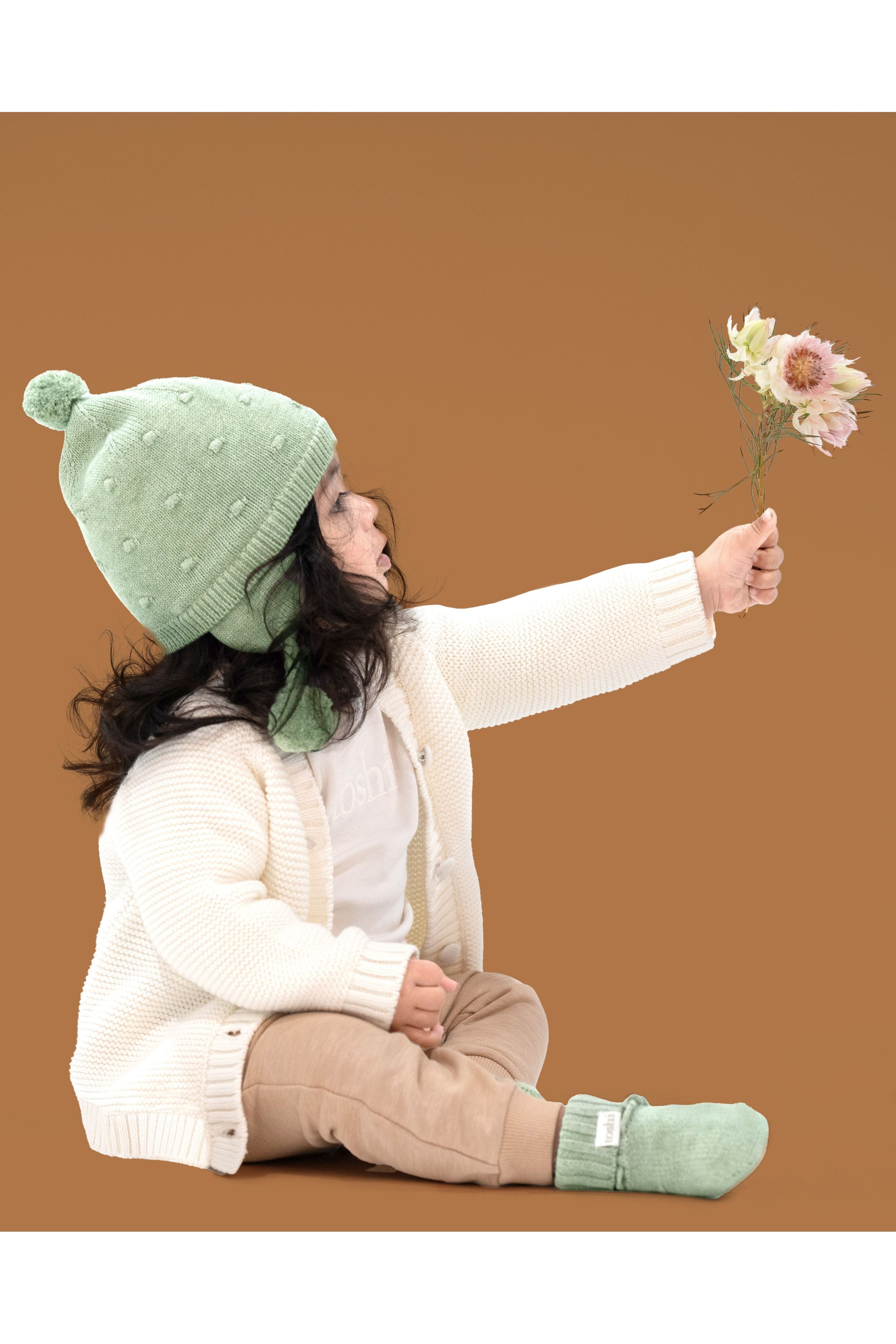 Organic Booties Marley - Matcha
