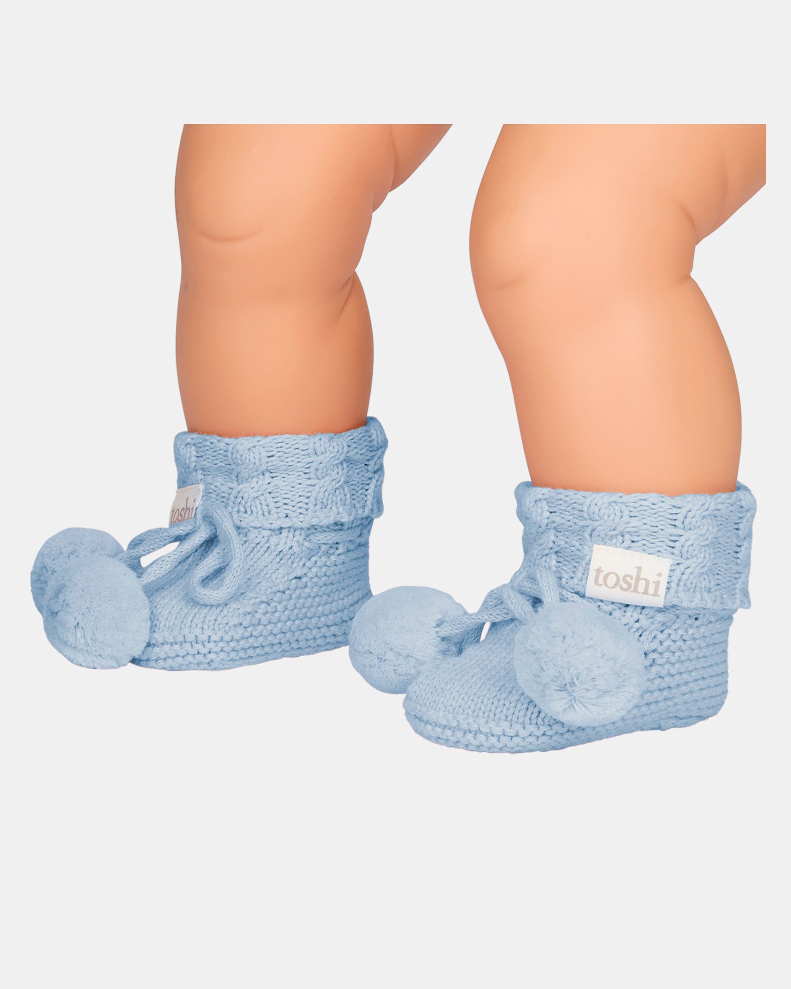 Organic Booties Yummy - Bluebell