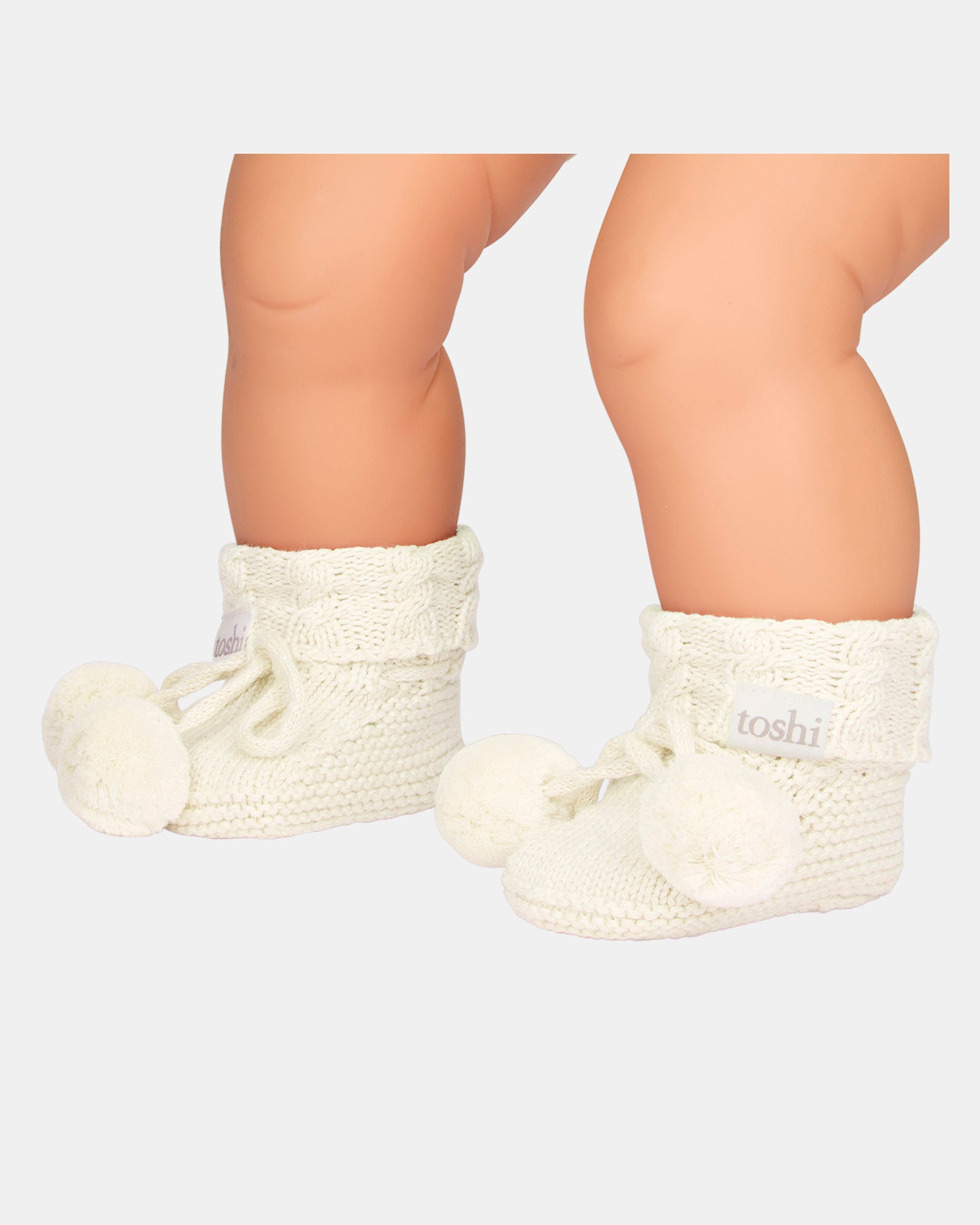 Organic Booties Yummy - Cream