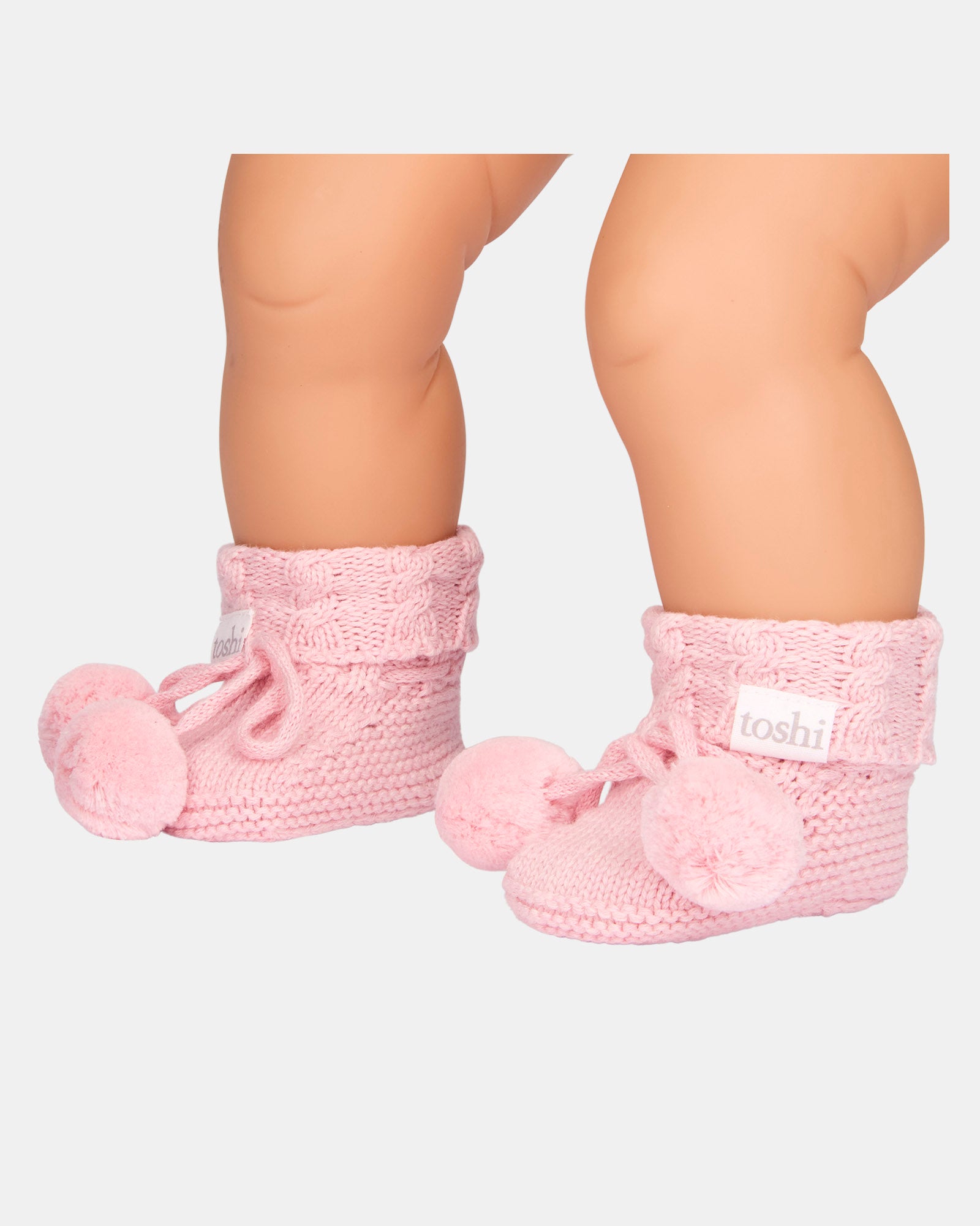 Organic Booties Yummy - Misty Rose