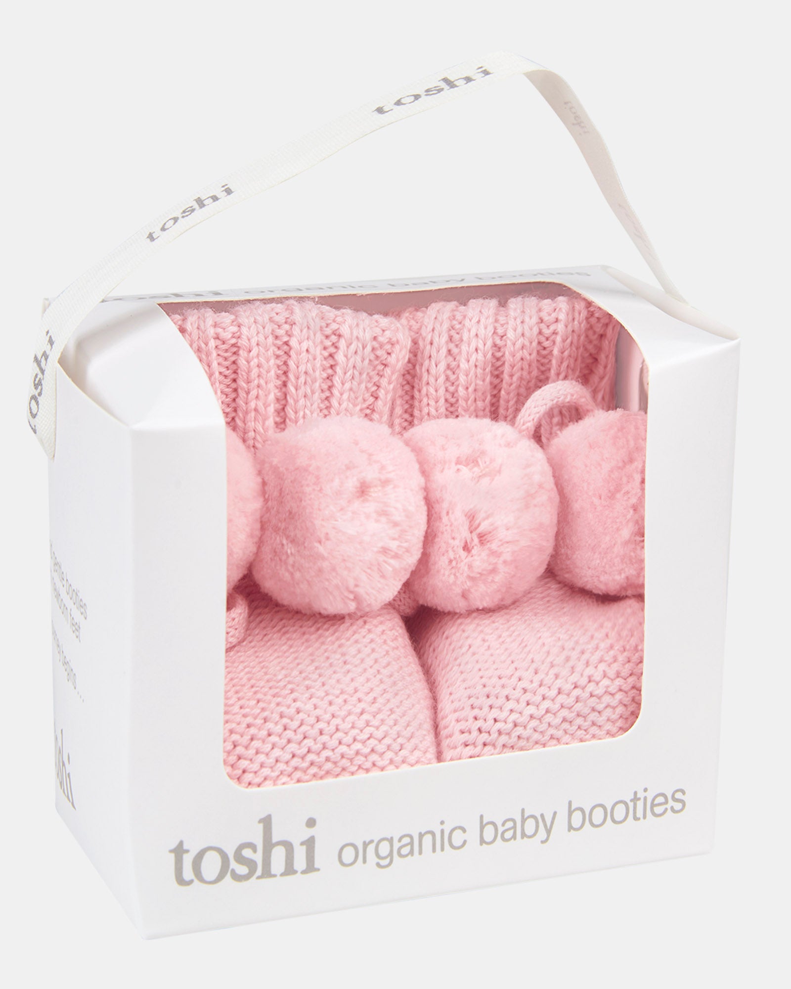 Organic Booties Yummy - Misty Rose