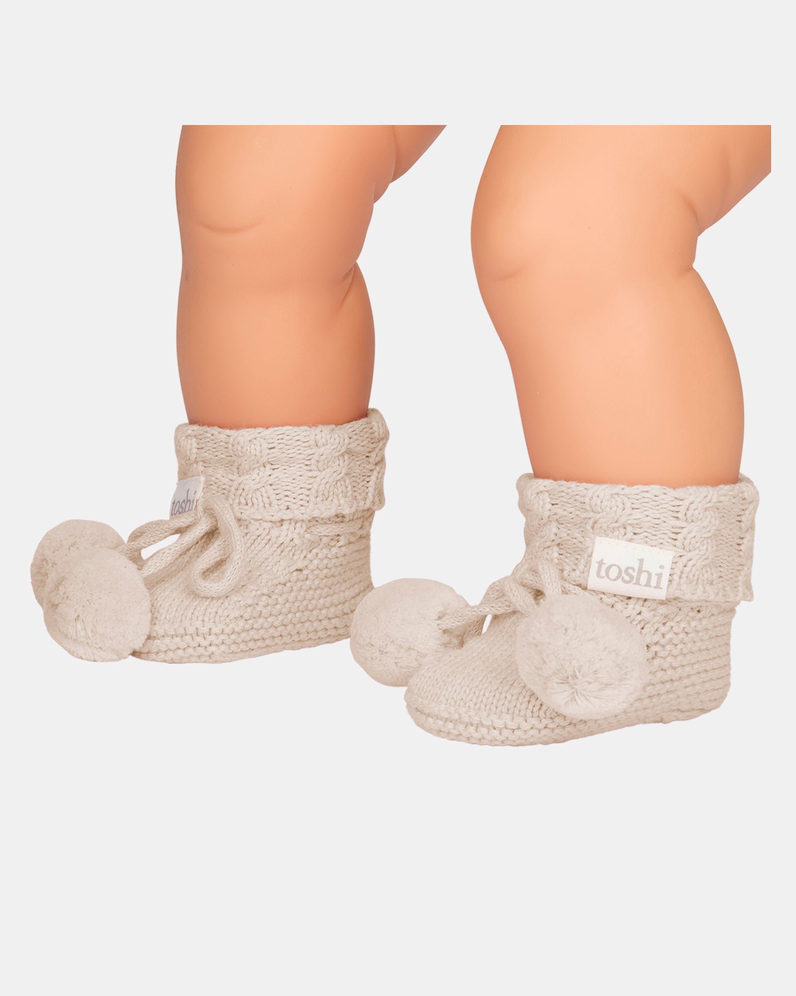 Organic Booties Yummy - Oatmeal