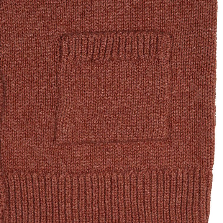 Organic Cardigan Remy - Red Gum