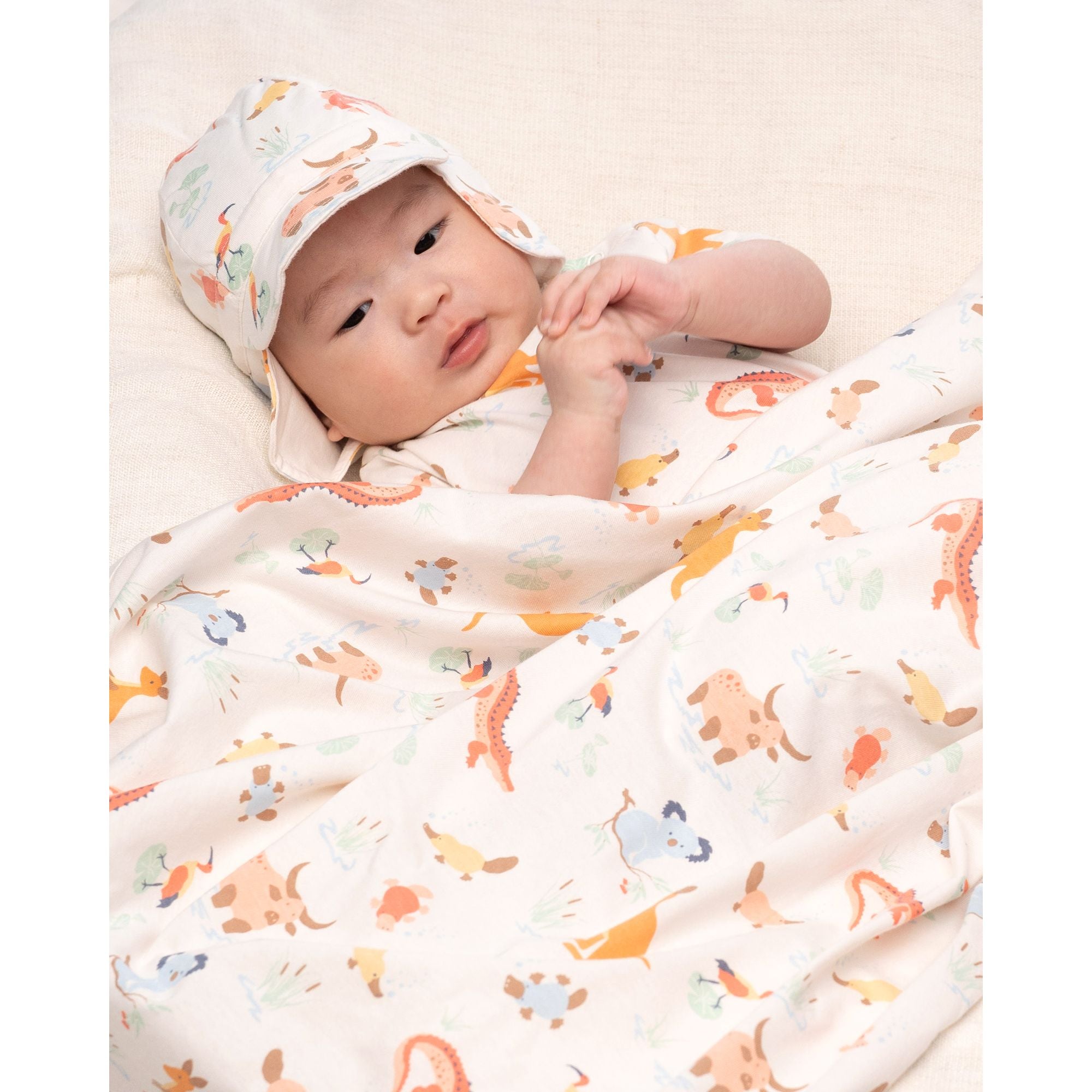 Onesie S/S Banjo /Kakadu Dawn